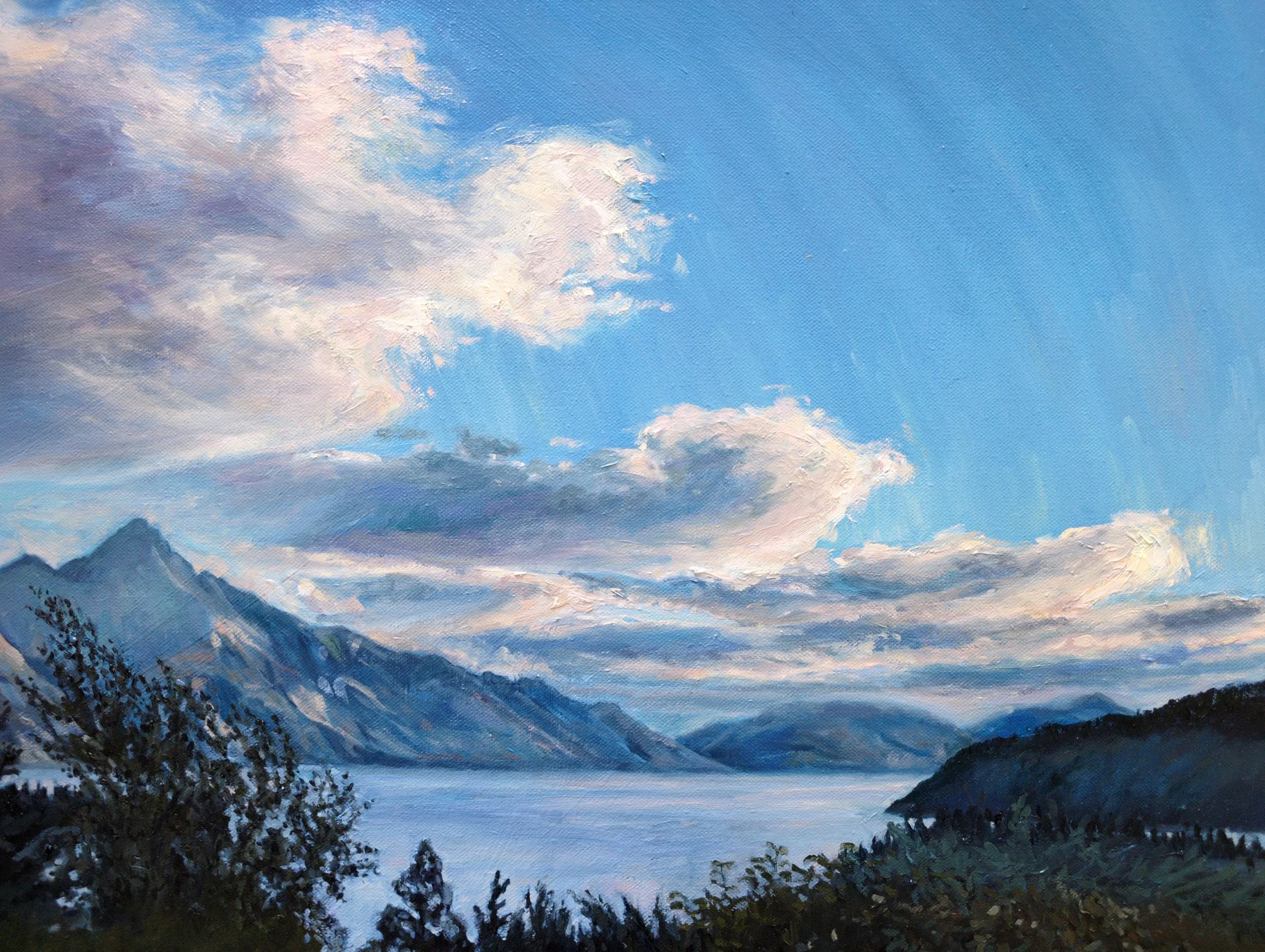 Last Light, Lake Wakatipu - Harriet Lawless Artist