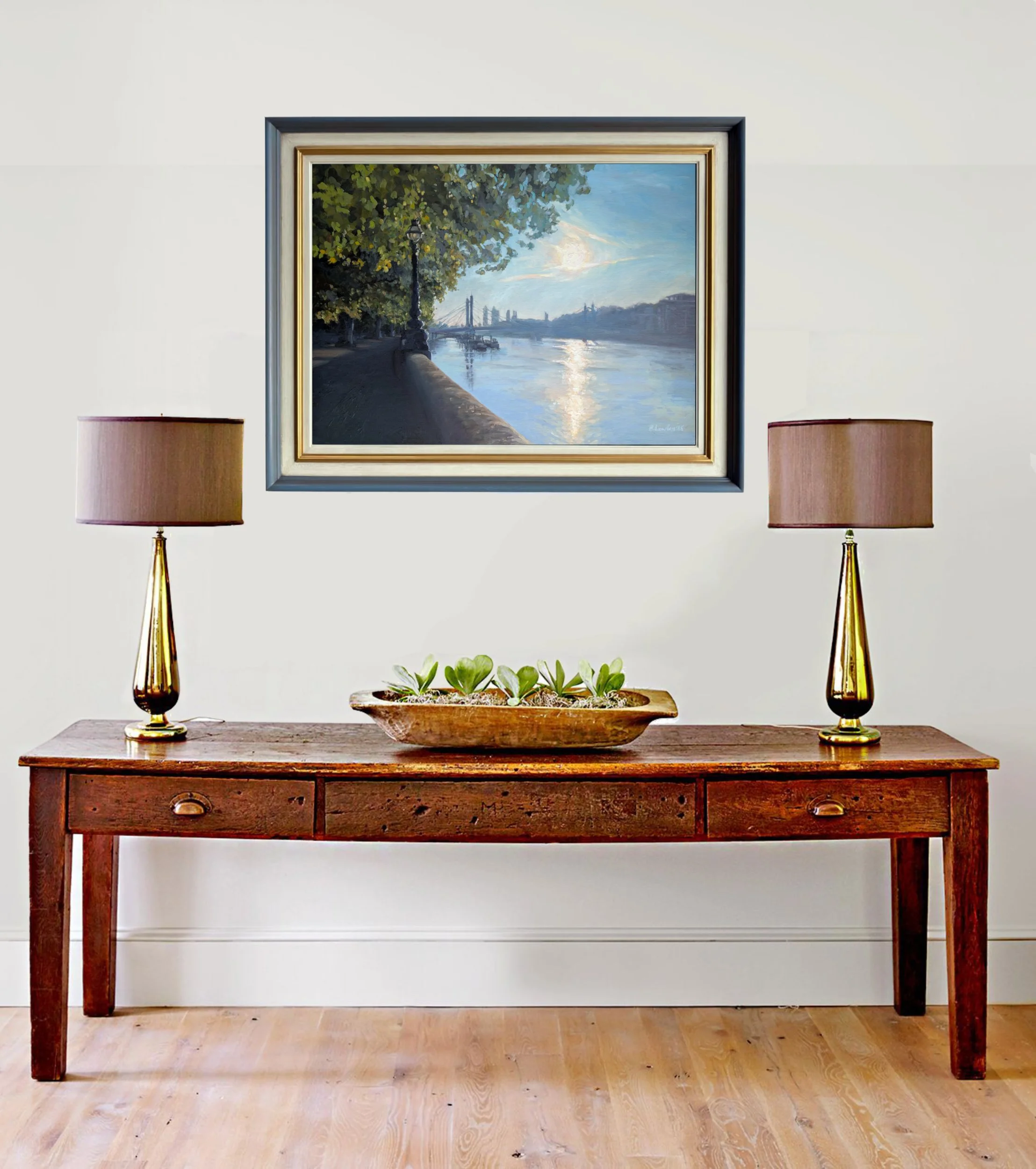 Blinding Sunrise, Chelsea Embankment - Harriet Lawless Artist