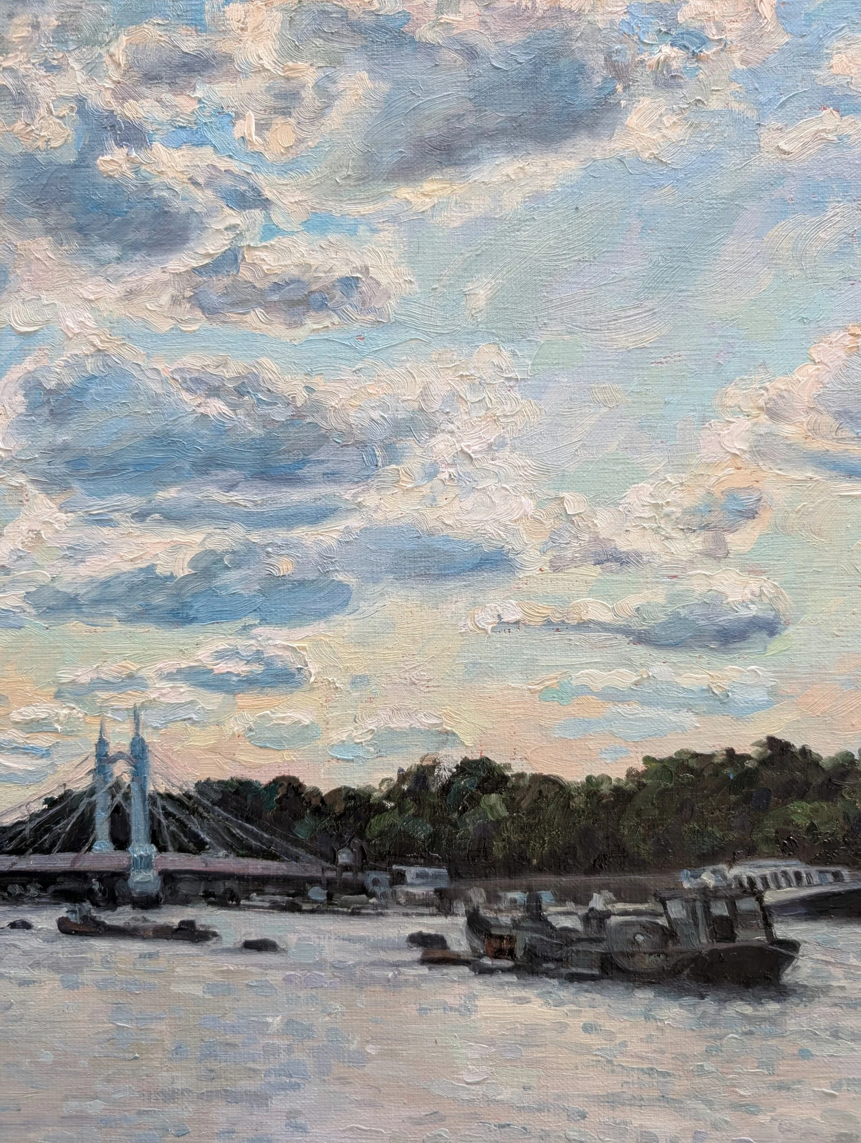Backlit Clouds from Battersea Park - Harriet Lawless Artist