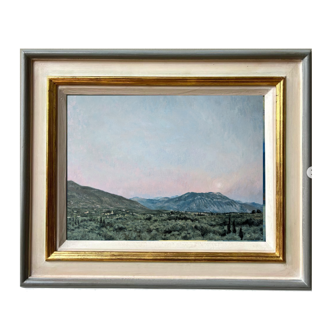 Moonrise Over Olive Groves, Kalamata - Harriet Lawless Artist