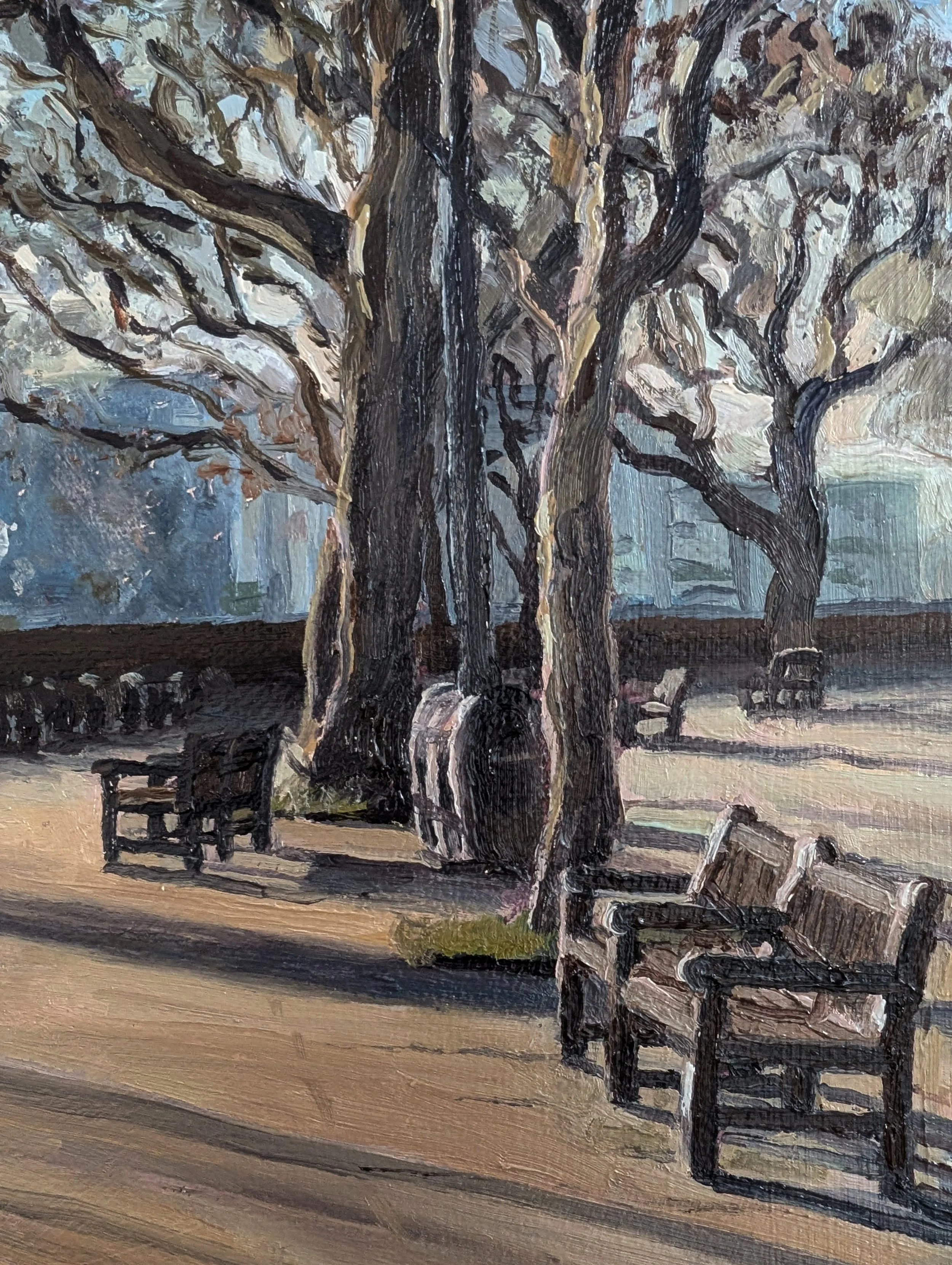 London Evening, Winter Shadows - Harriet Lawless Artist