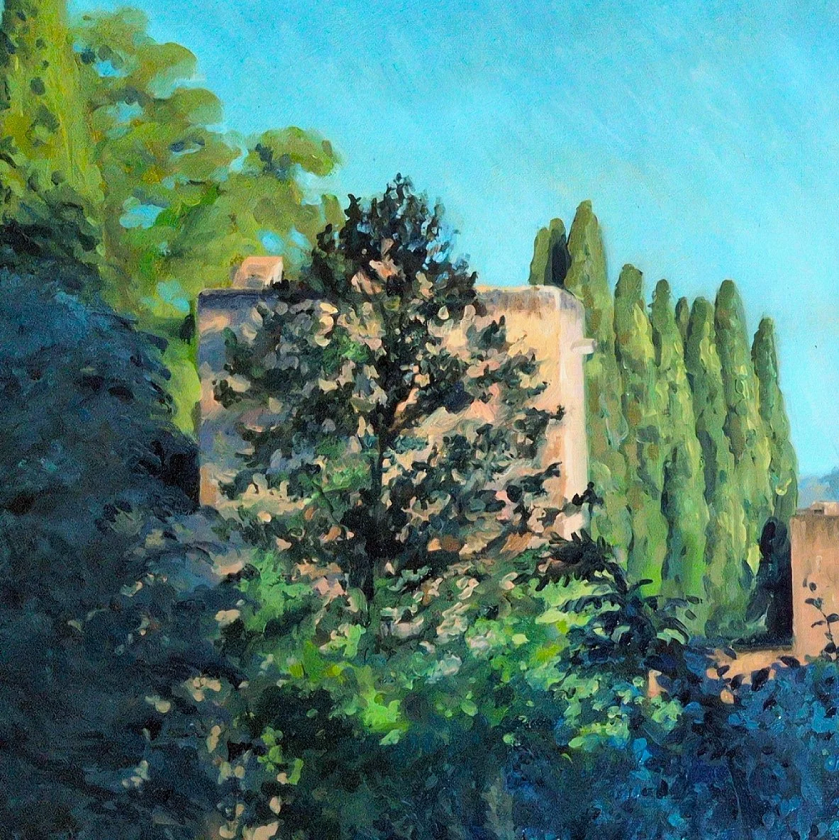 Alhambra Summer, Early Morning Light - Harriet Lawless Artist