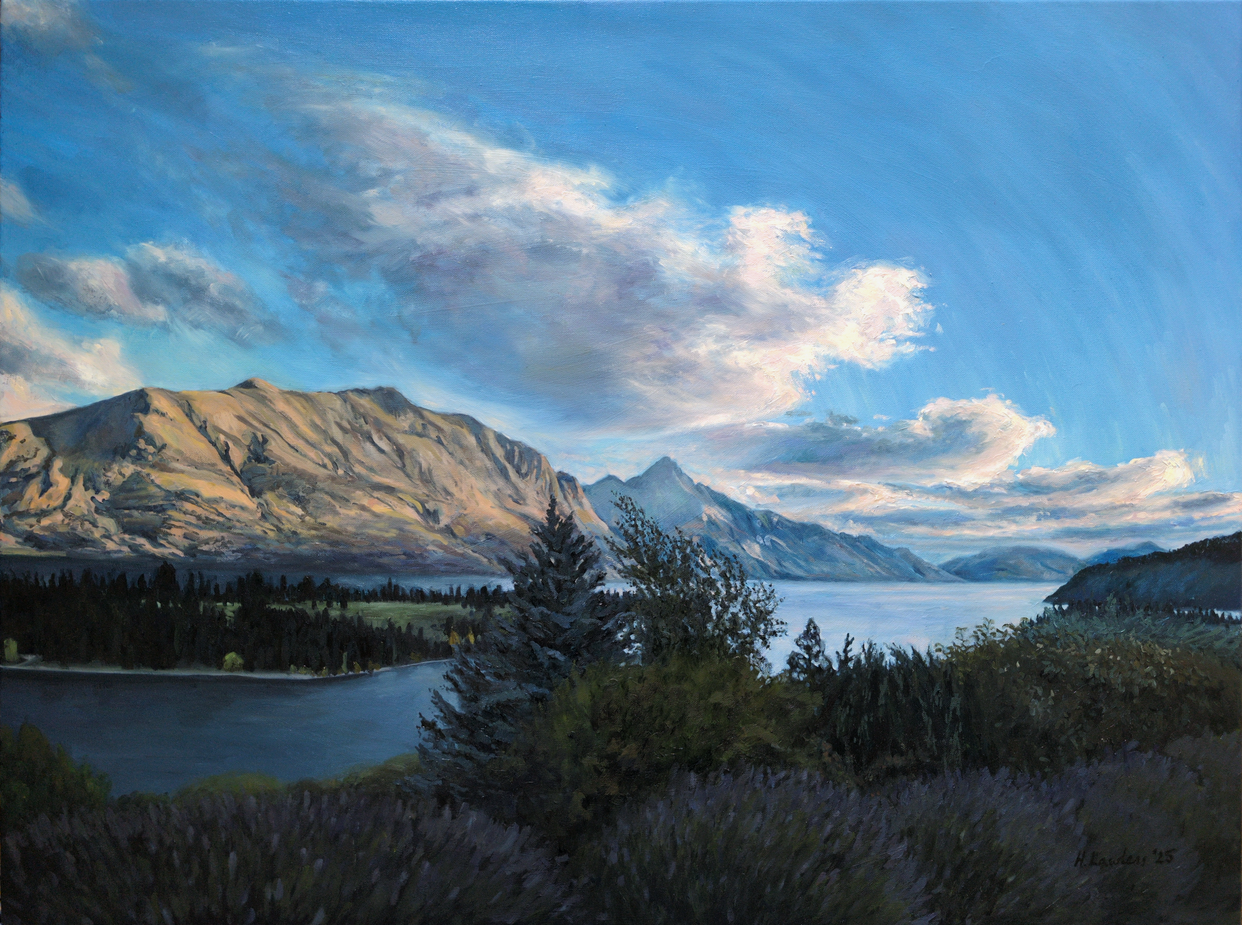 Last Light, Lake Wakatipu - Harriet Lawless Artist