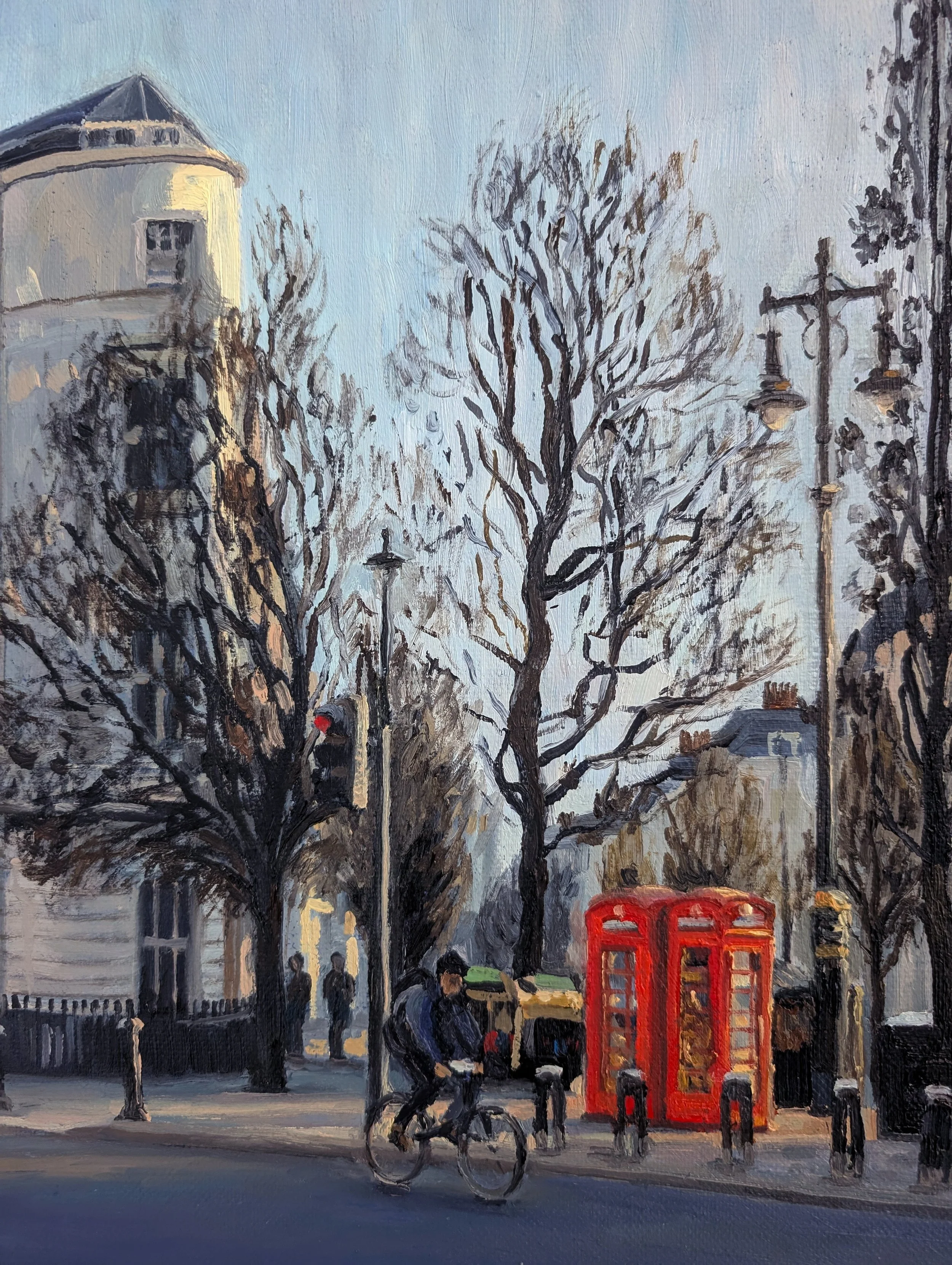 Evening Glow on Belgrave Road, Pimlico - Harriet Lawless Artist
