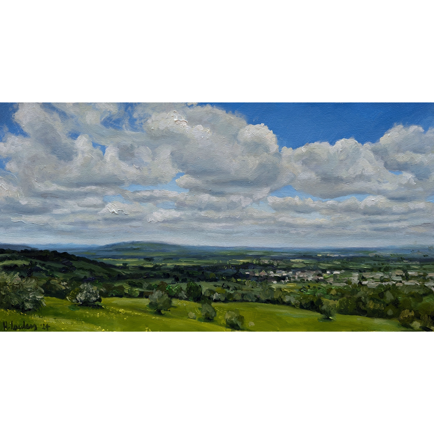 The view from Broadway Tower, Cotswolds - Harriet Lawless Artist