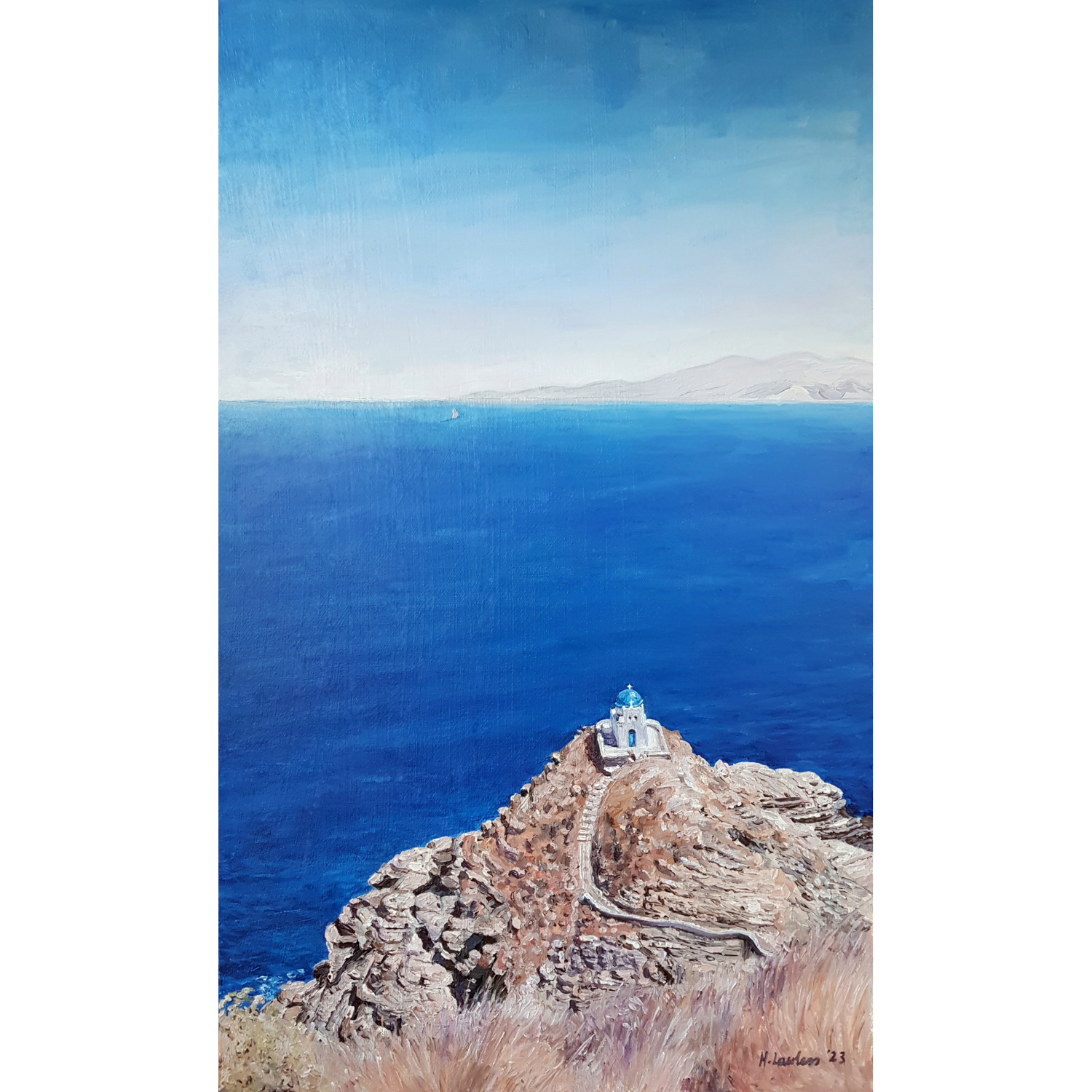 Divine Sifnos; Church of the Seven Martyrs - Harriet Lawless Artist