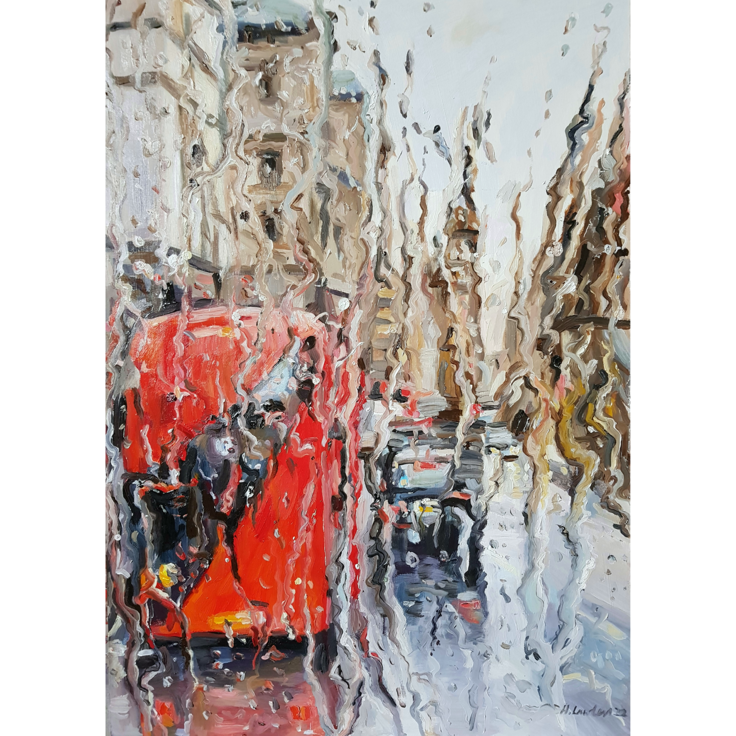 Rainy Summertime London - Harriet Lawless Artist
