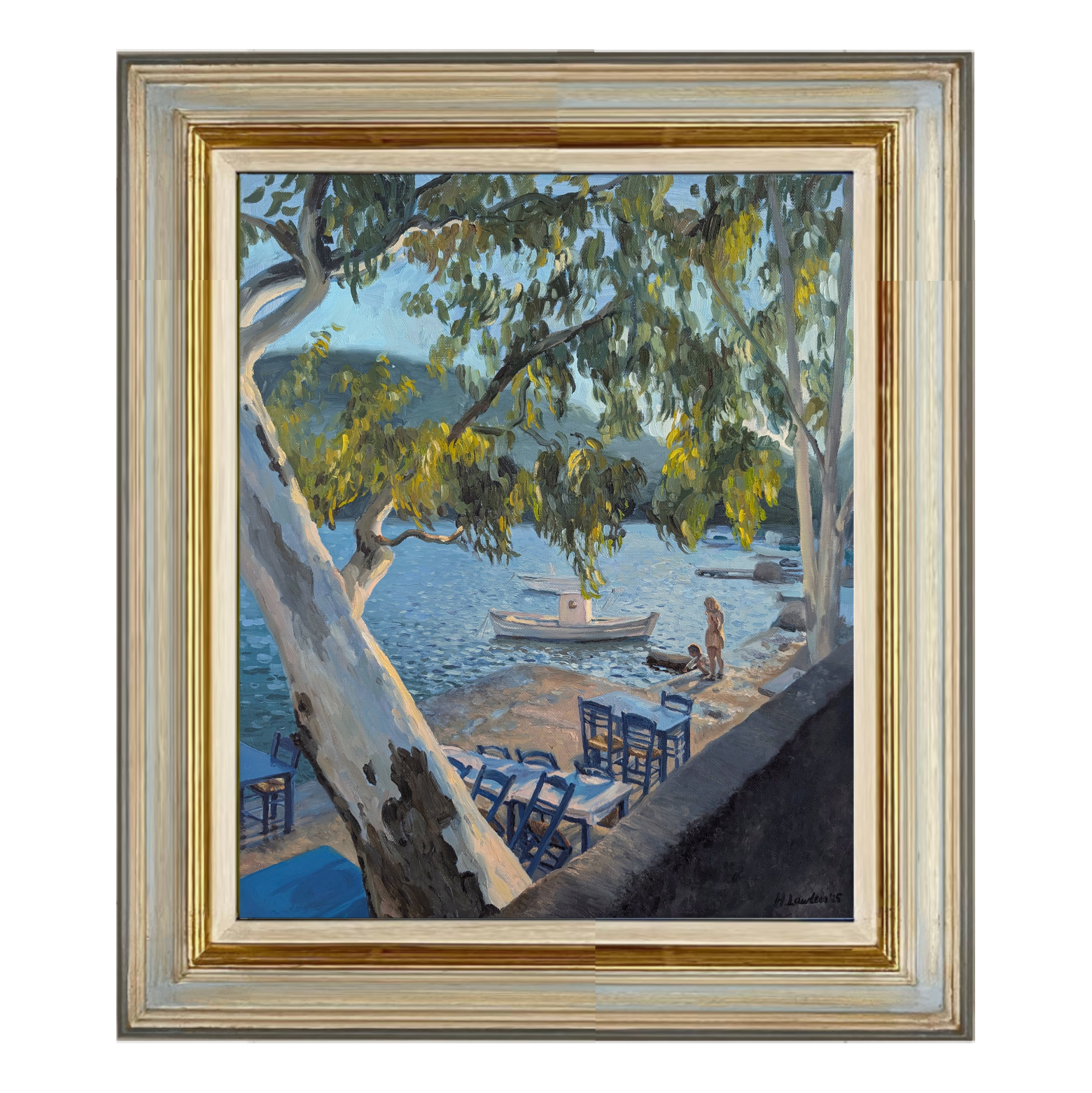 Seaside Taverna, Last Light in Vathy