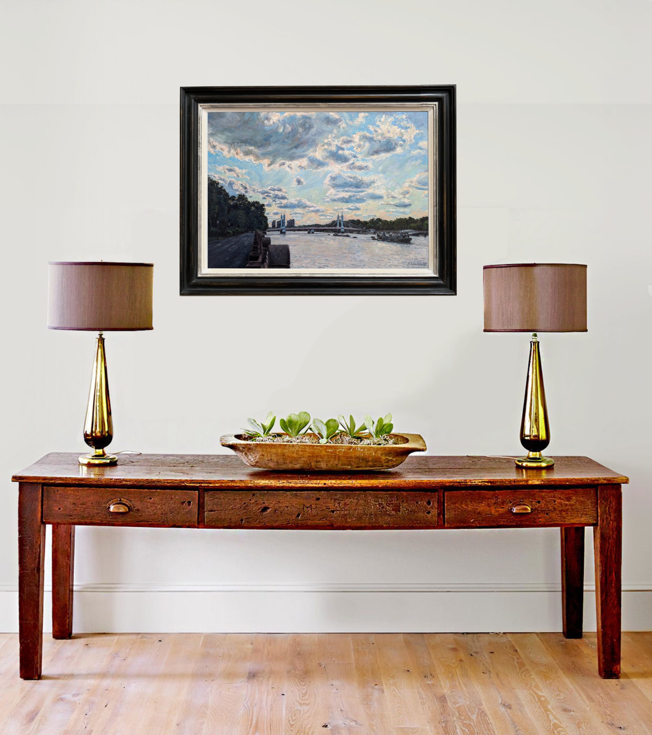 Backlit Clouds from Battersea Park - Harriet Lawless Artist