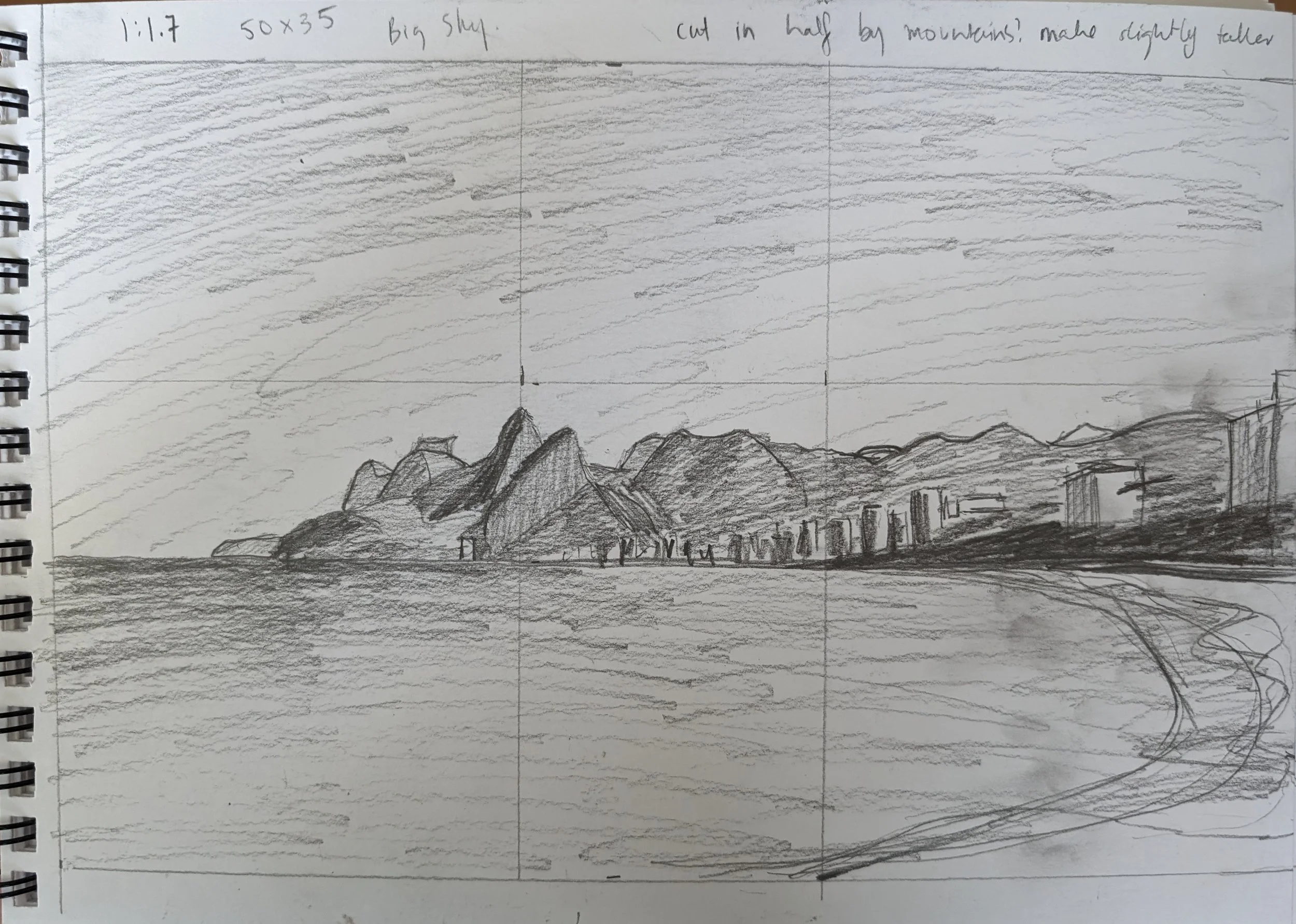 sketching on Ipanema Beach, Brazil