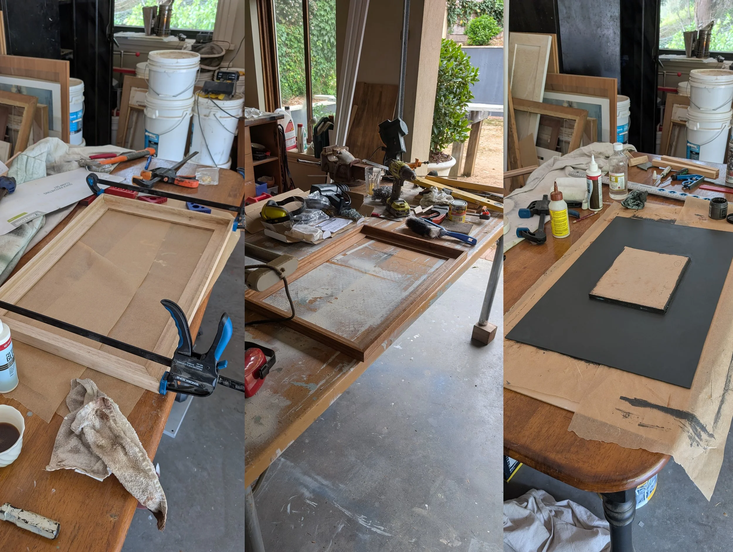 Handmade frame for Harriet Lawless' oil painting of the Brecon Beacons selected for Wales Contemporary 2025