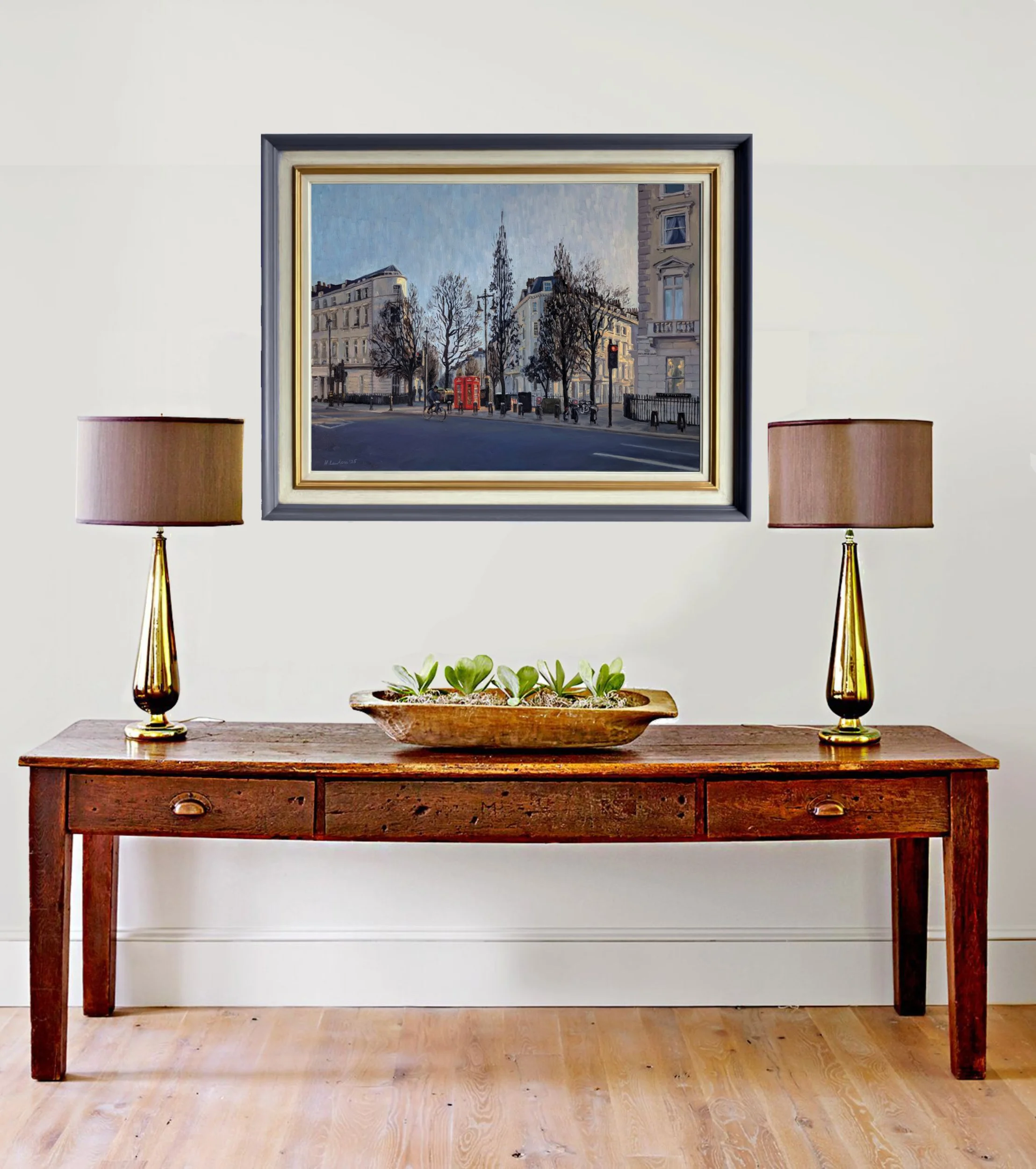 Evening Glow on Belgrave Road, Pimlico - Harriet Lawless Artist