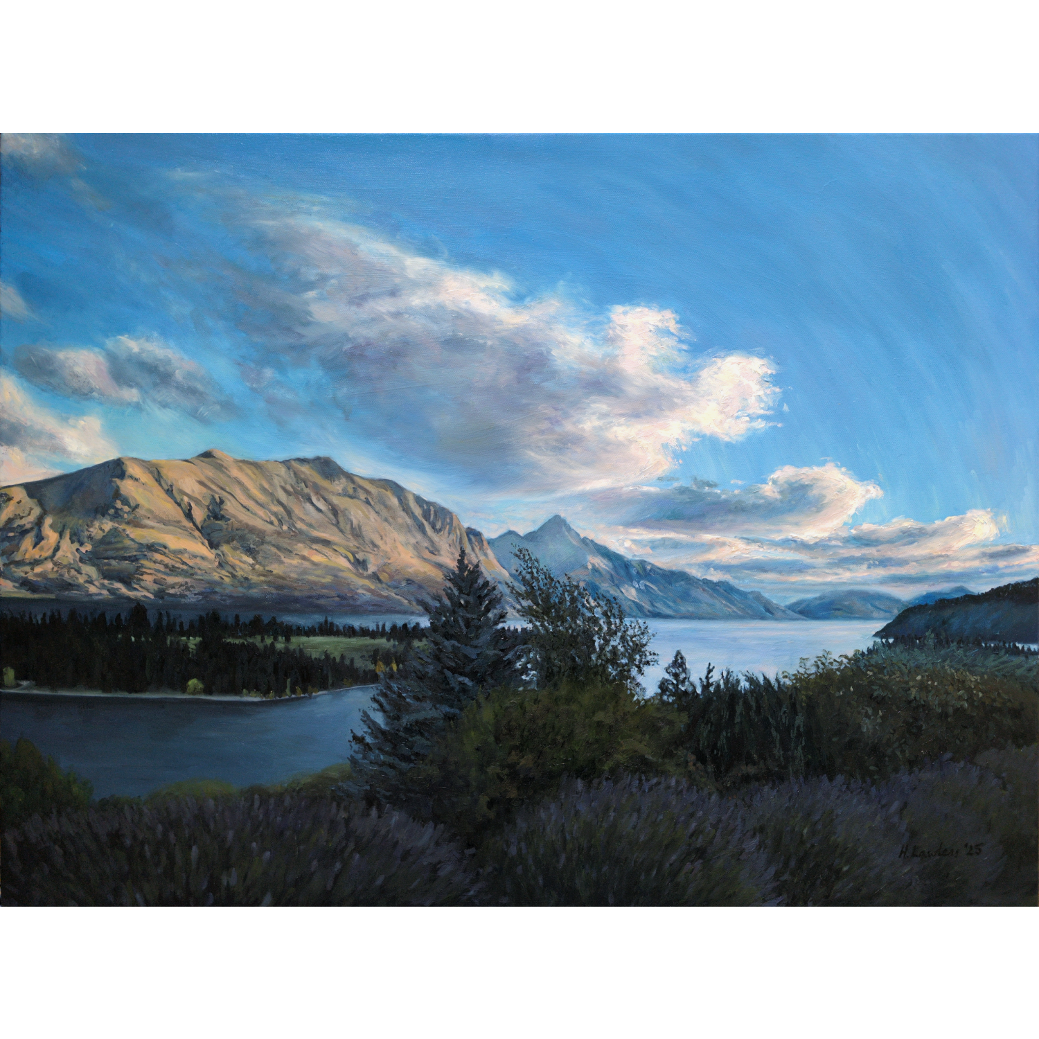Last Light, Lake Wakatipu - Harriet Lawless Artist