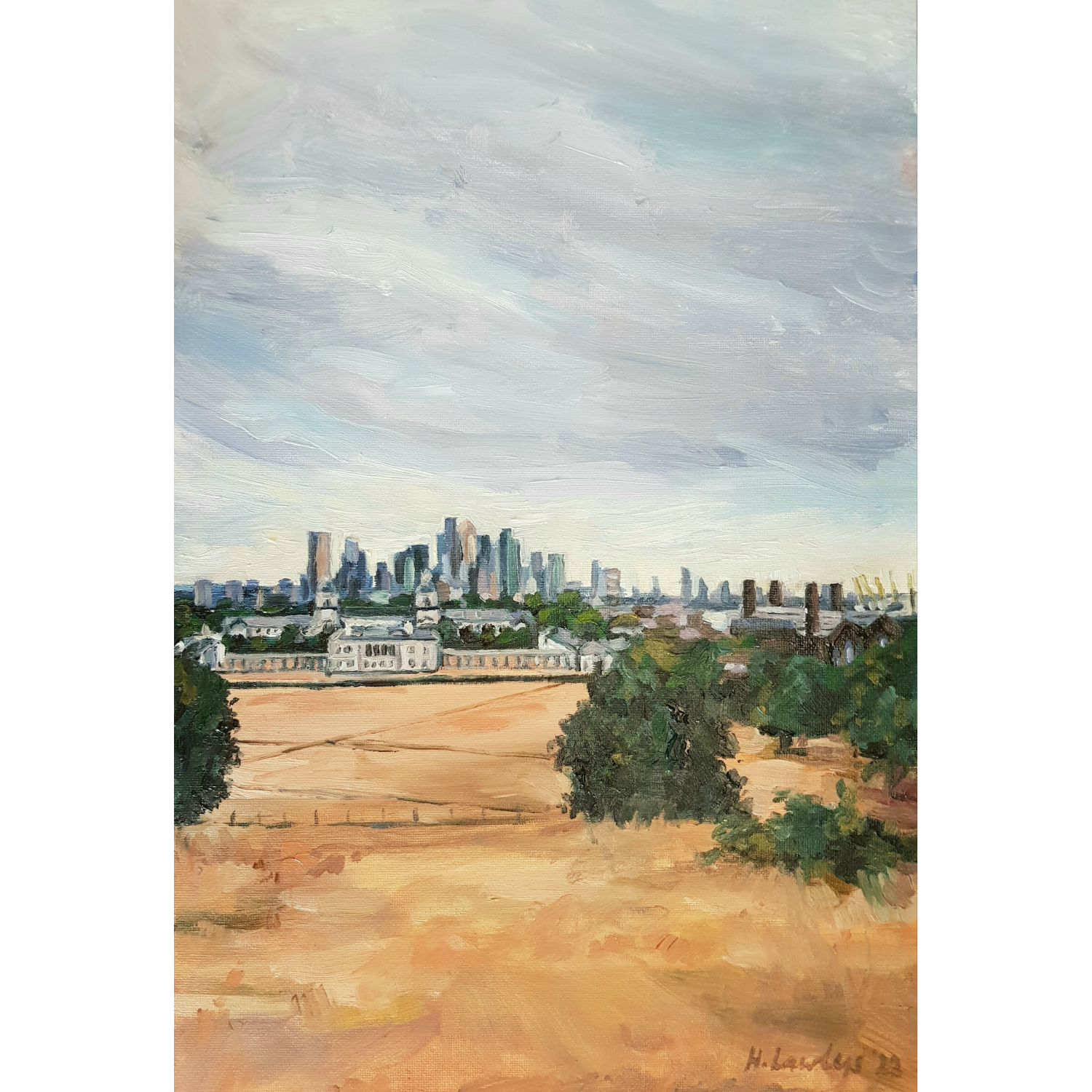 Summer London From Greenwich Park - Harriet Lawless Artist