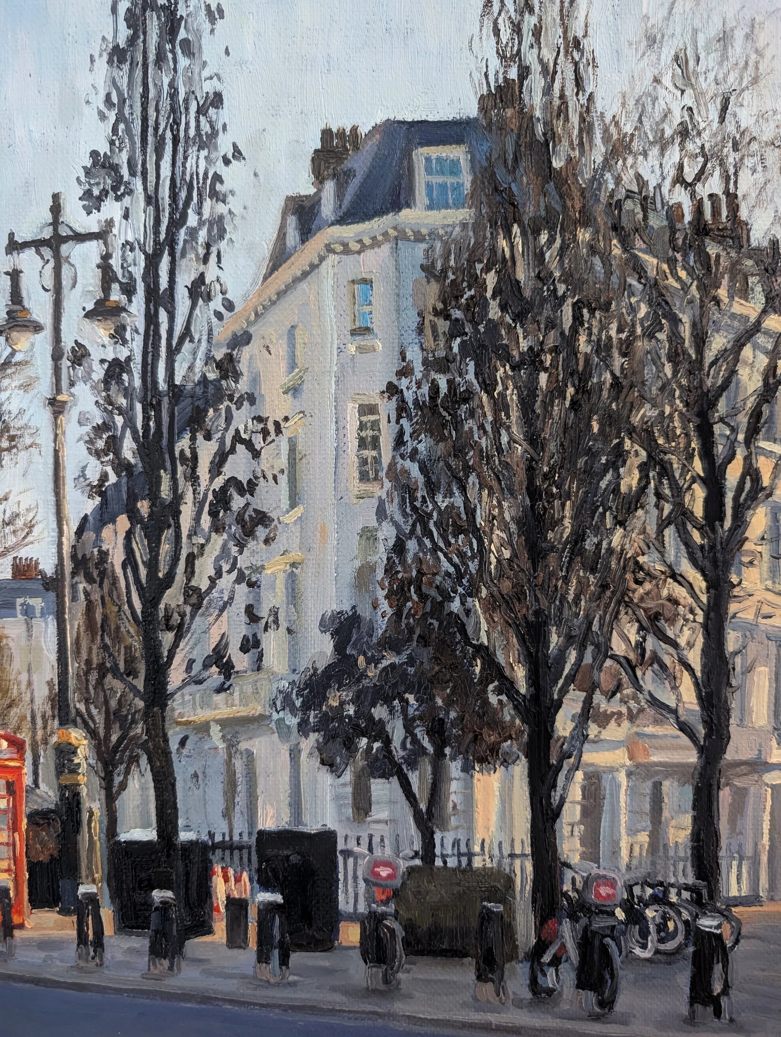 Evening Glow on Belgrave Road, Pimlico - Harriet Lawless Artist