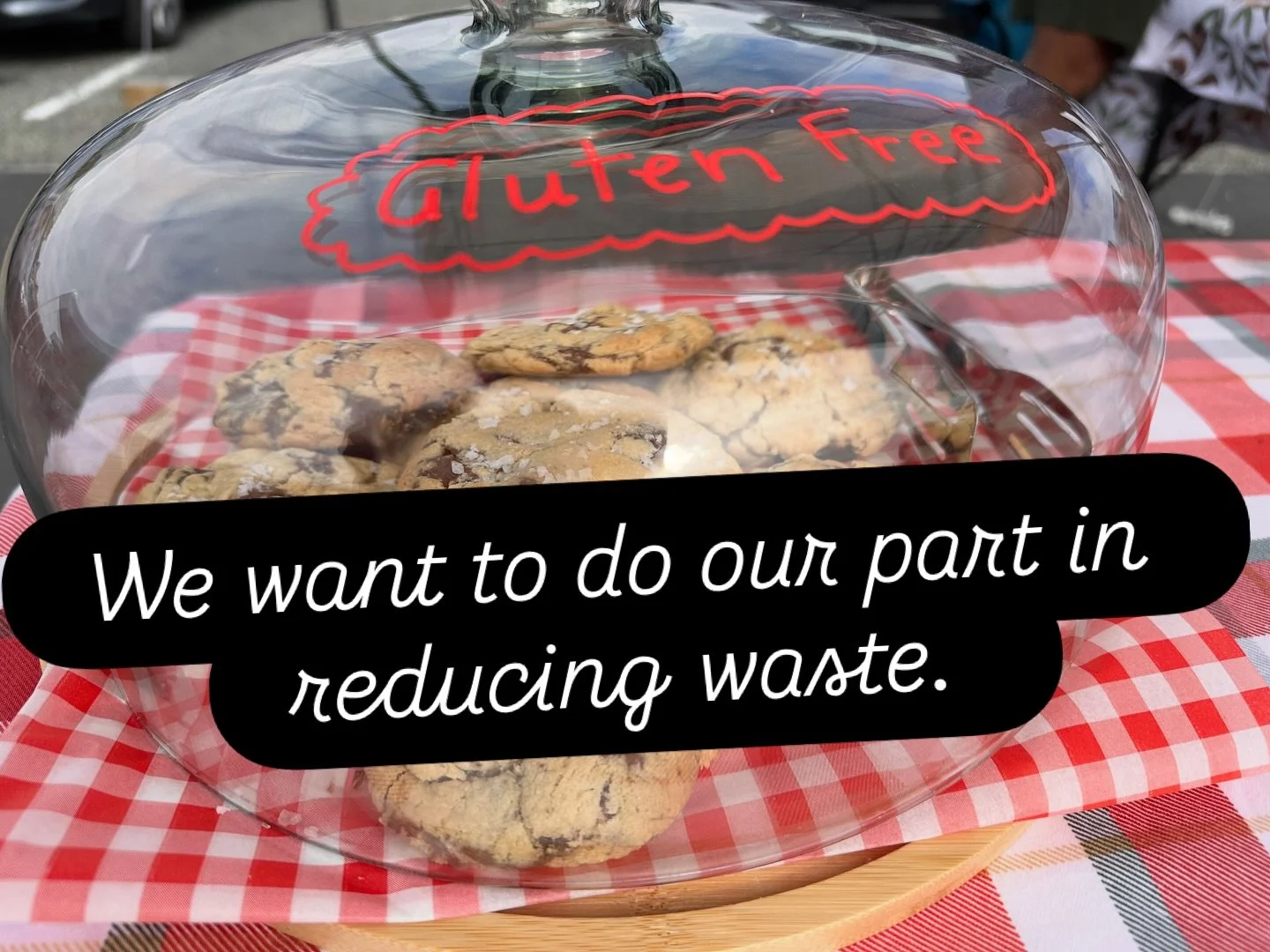 Saw a recent post by MfE on food waste and realised we can be doing more as a business, as a community. When you come to the markets, you all do so well by bringing your own bags for veggies, how about you also consider your own cute boxes for cookie