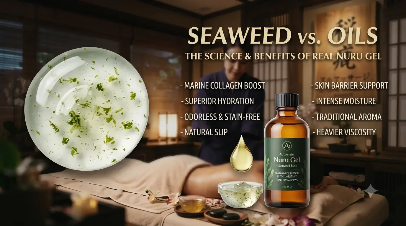 Seaweed vs. Oils: The Science and Benefits of Real Nuru Gel
