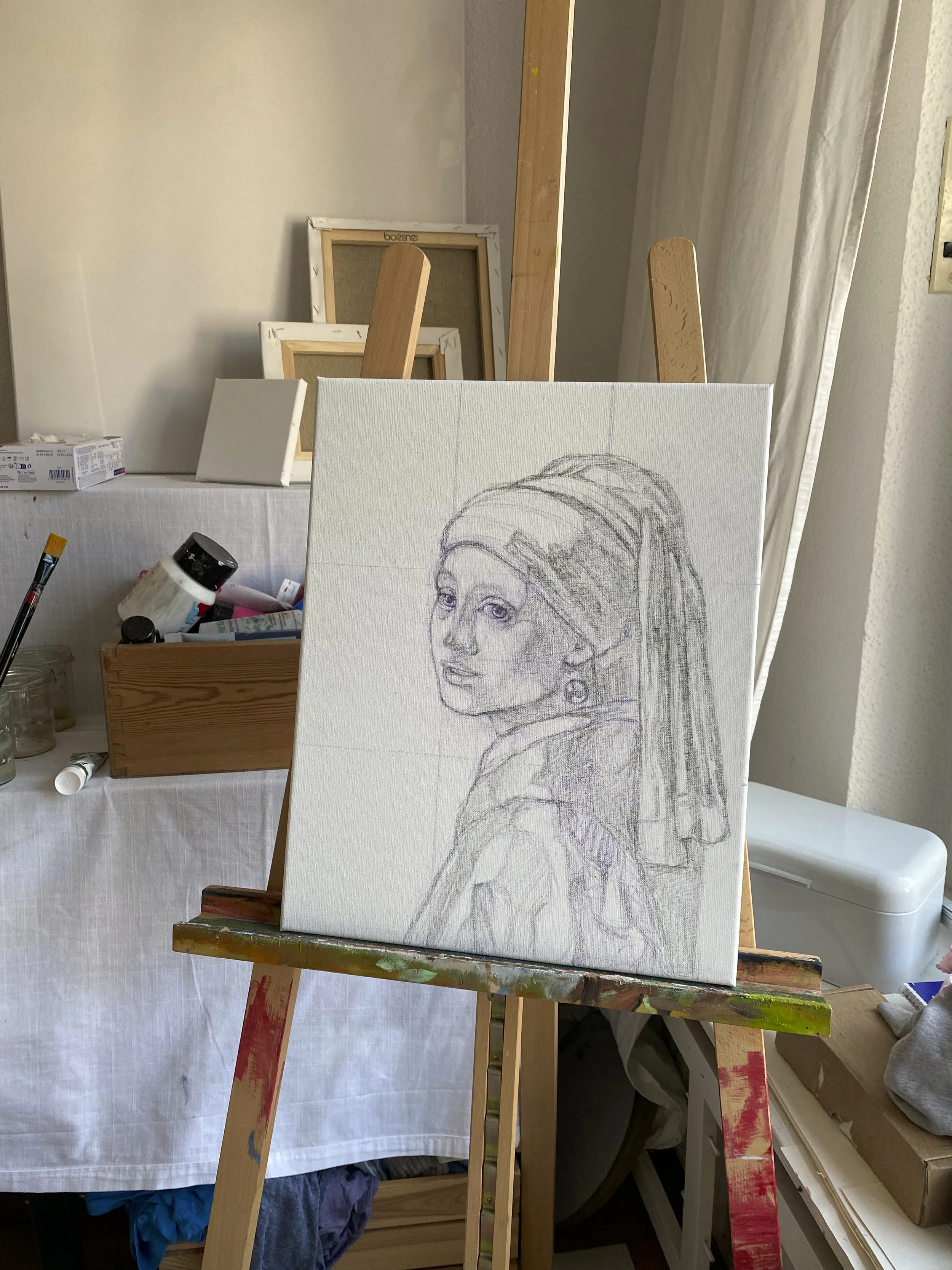 Girl with a pearl earring (Hannah's version) - detail 1