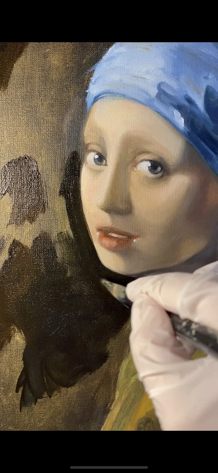 Girl with a pearl earring (Hannah's version) - detail 5