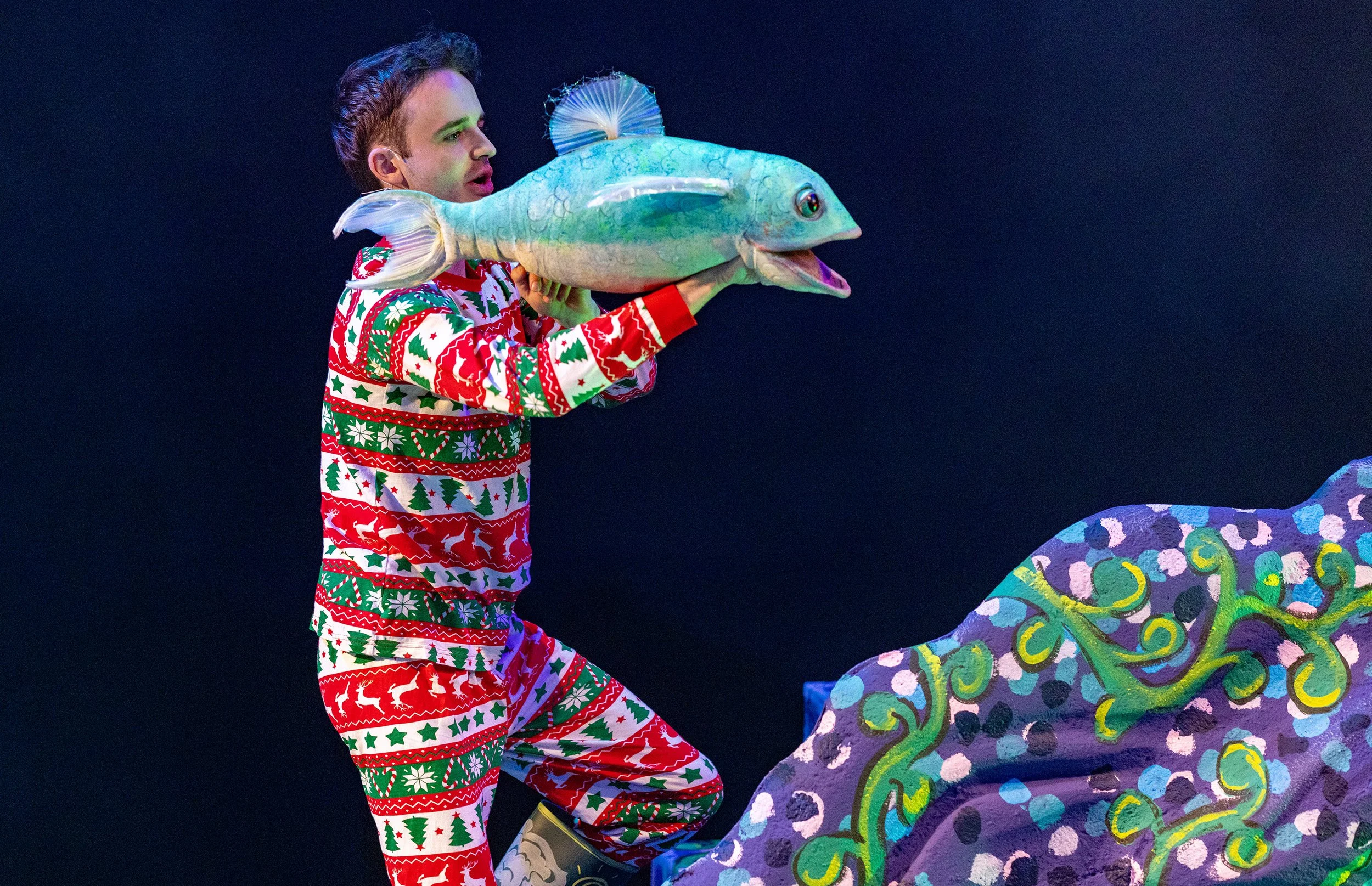 Alex Fairweather as Finn the Fish in The Little Mermaid at Hull Truck Theatre - 2025 - Photos by Ian Hodgson.jpg