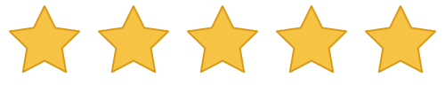 Five out of five gold stars