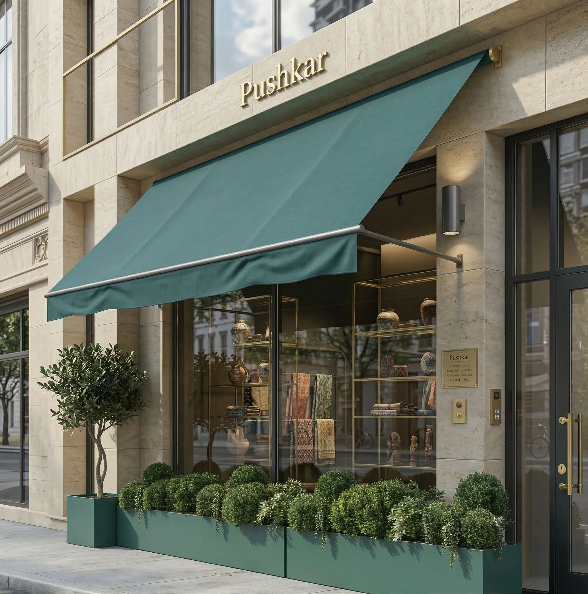 aluminium powder coated planters