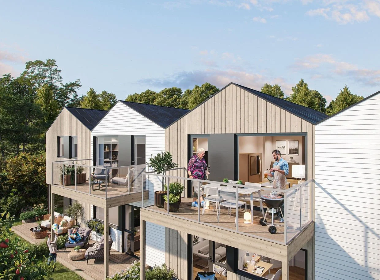 Rekkehus-med-platformheis-83m2-fasade-B