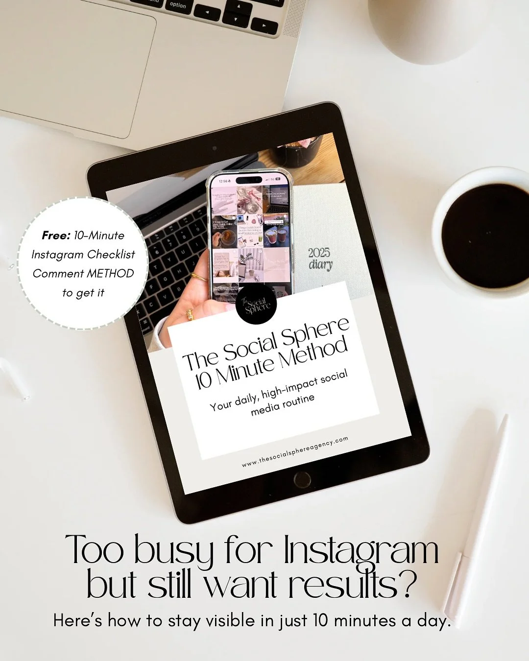 📥 Free Guide Alert!

Want our 10-Minute Instagram Method - the exact routine to grow your socials in just 10 minutes a day? 

Comment METHOD below and we&rsquo;ll send it to you 👇

&mdash;

Too busy for Instagram but still want results? 👀

You&rsq