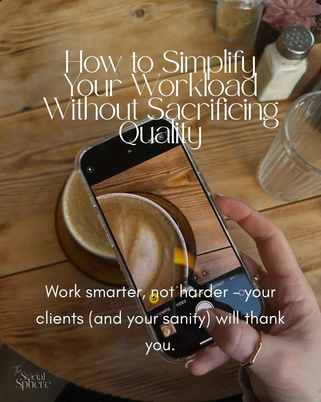 You don’t need to work harder, you just need to work smarter. 💭
Simplifying your workload isn’t about cutting corners. It’s about creating space for the work that actually matters, the parts that move your business forward.
Here&