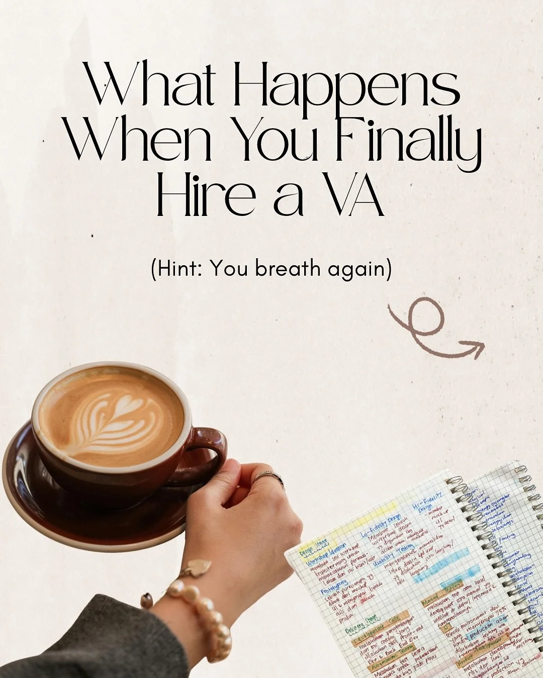 Before hiring a VA 👇
You&rsquo;re replying to emails at 10pm.
Your socials haven&rsquo;t been updated in weeks.
Invoices are sitting in drafts.
And you can&rsquo;t remember the last time you actually switched off.

After hiring a VA 👇
Your inbox is