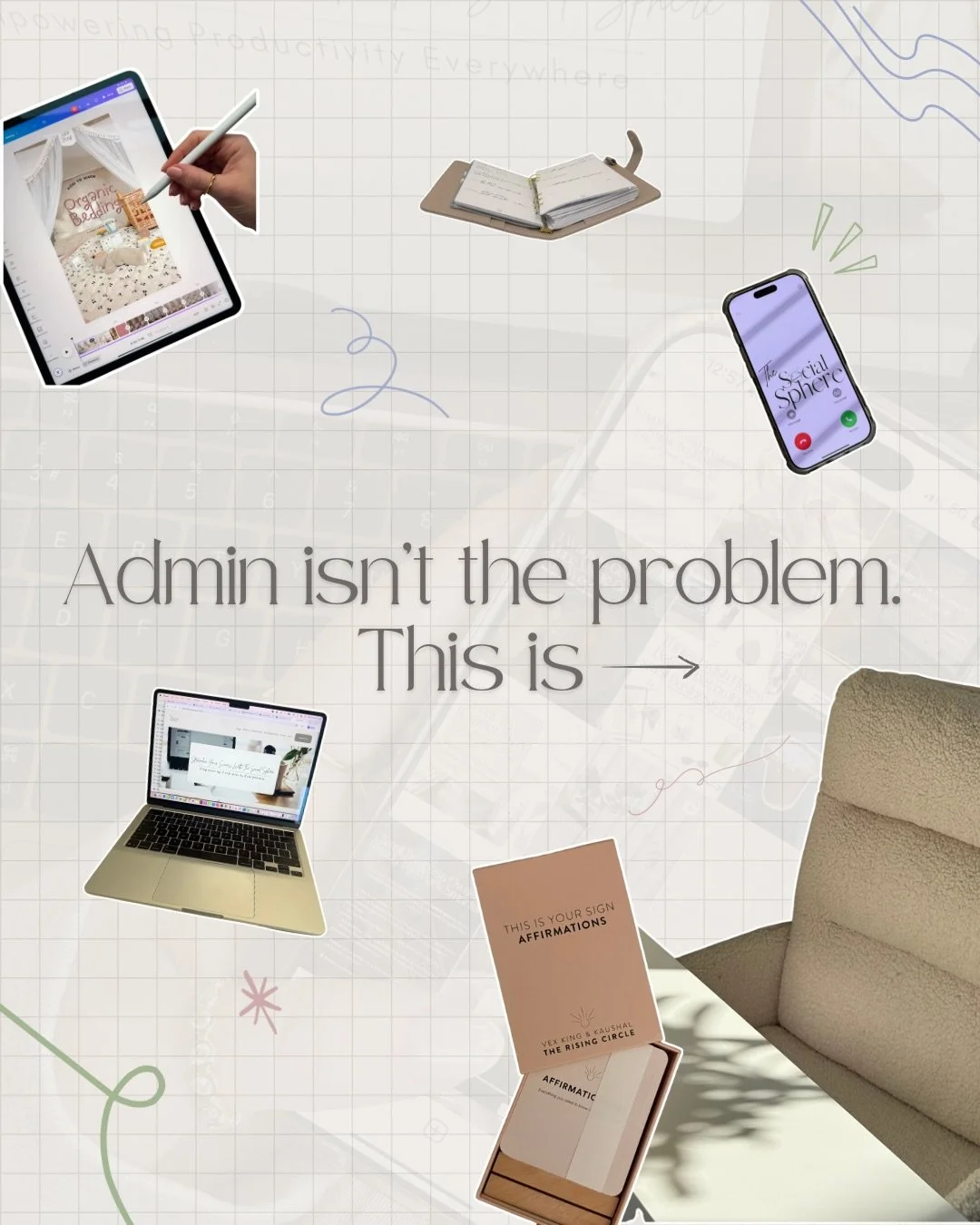 Admin only becomes a problem once it&rsquo;s already too much.

Most of the time, it doesn&rsquo;t feel urgent. It sits quietly in the background while you focus on clients, family, emails and everything else that comes with running a small business.