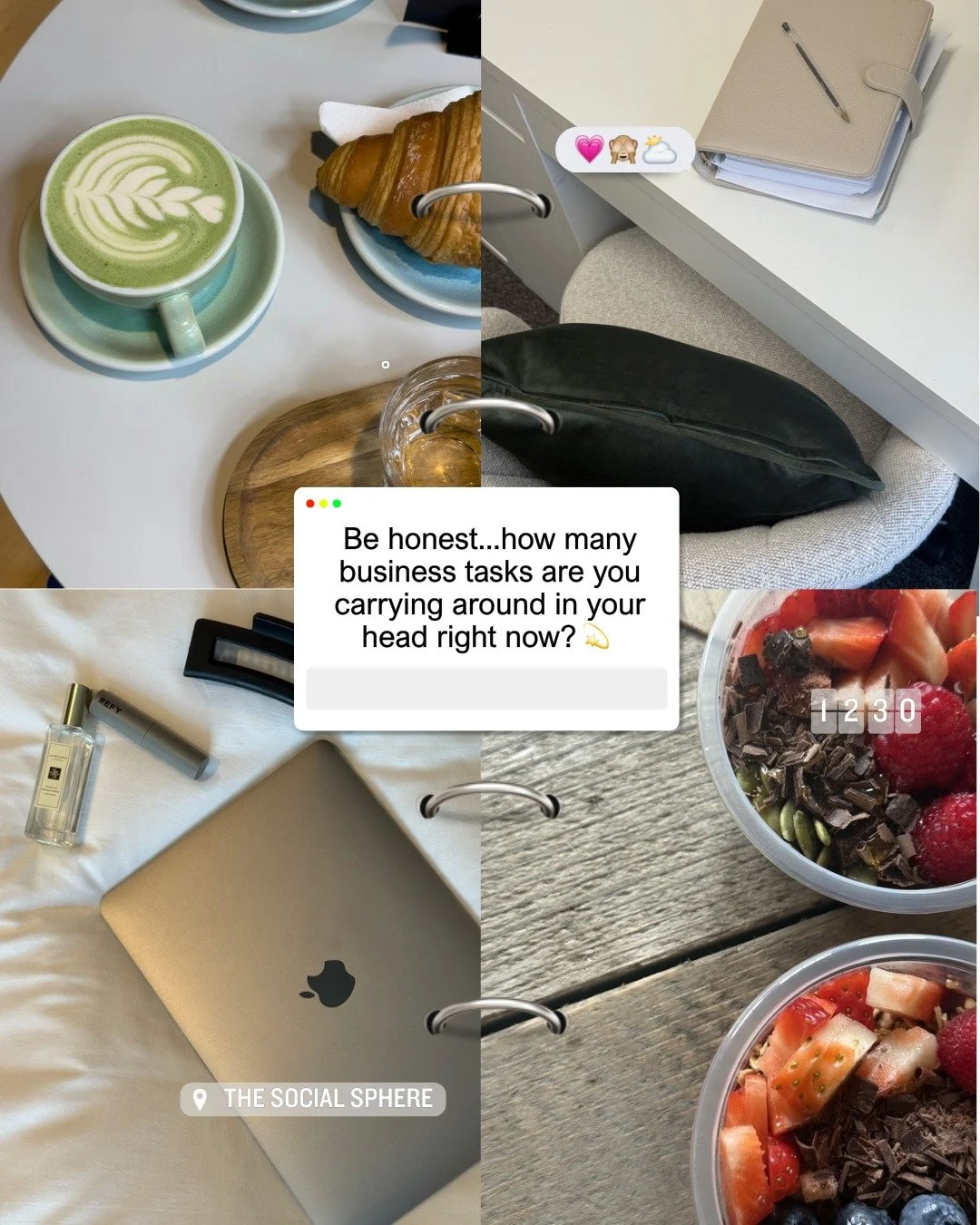 Still keeping your business in your head?

So many small business owners are walking around with a constant mental list running in the background.

Things to reply to. Things to send. Things to post. Things to chase. Things they absolutely cannot for