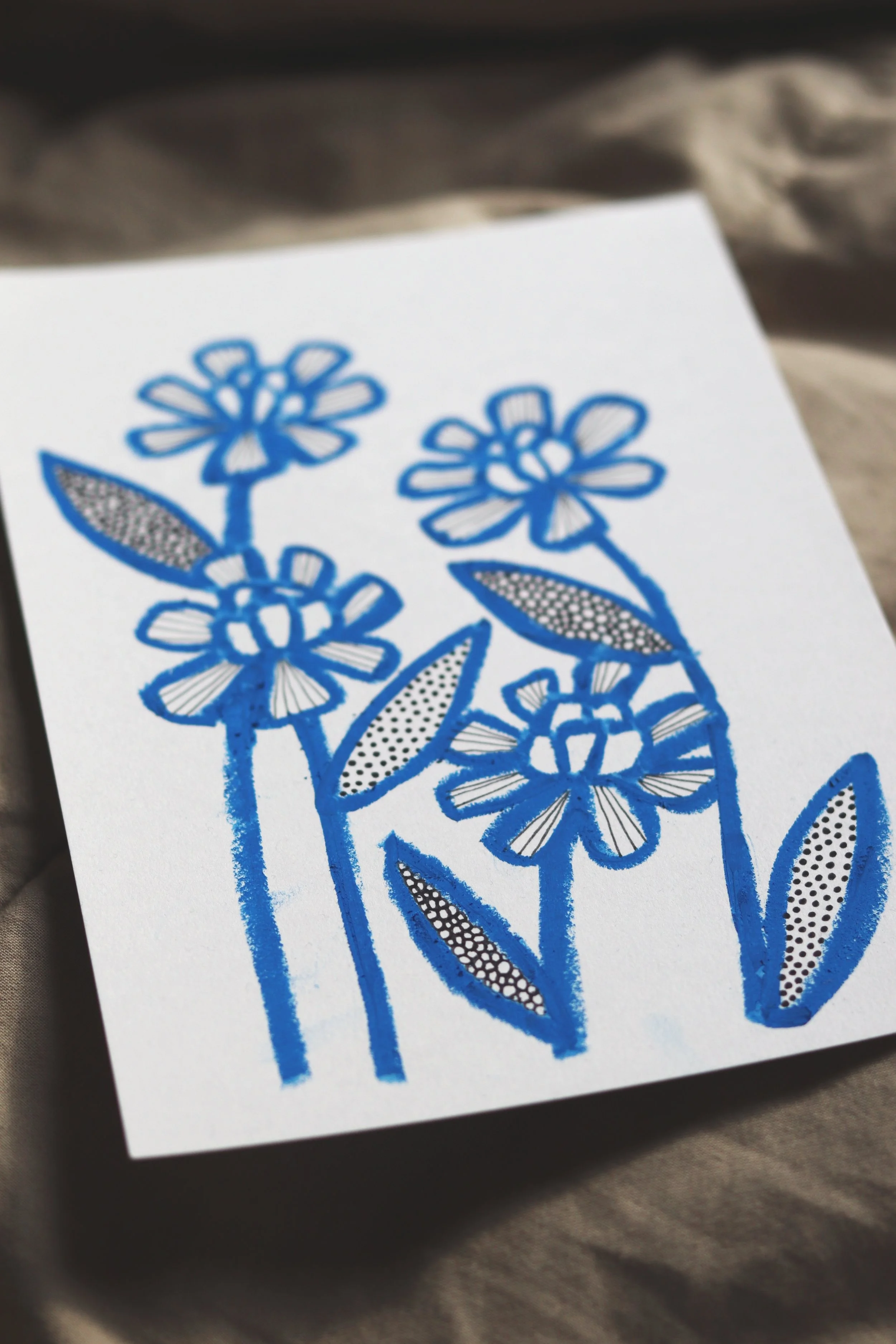 Flower illustration. By: Amarins Bokma