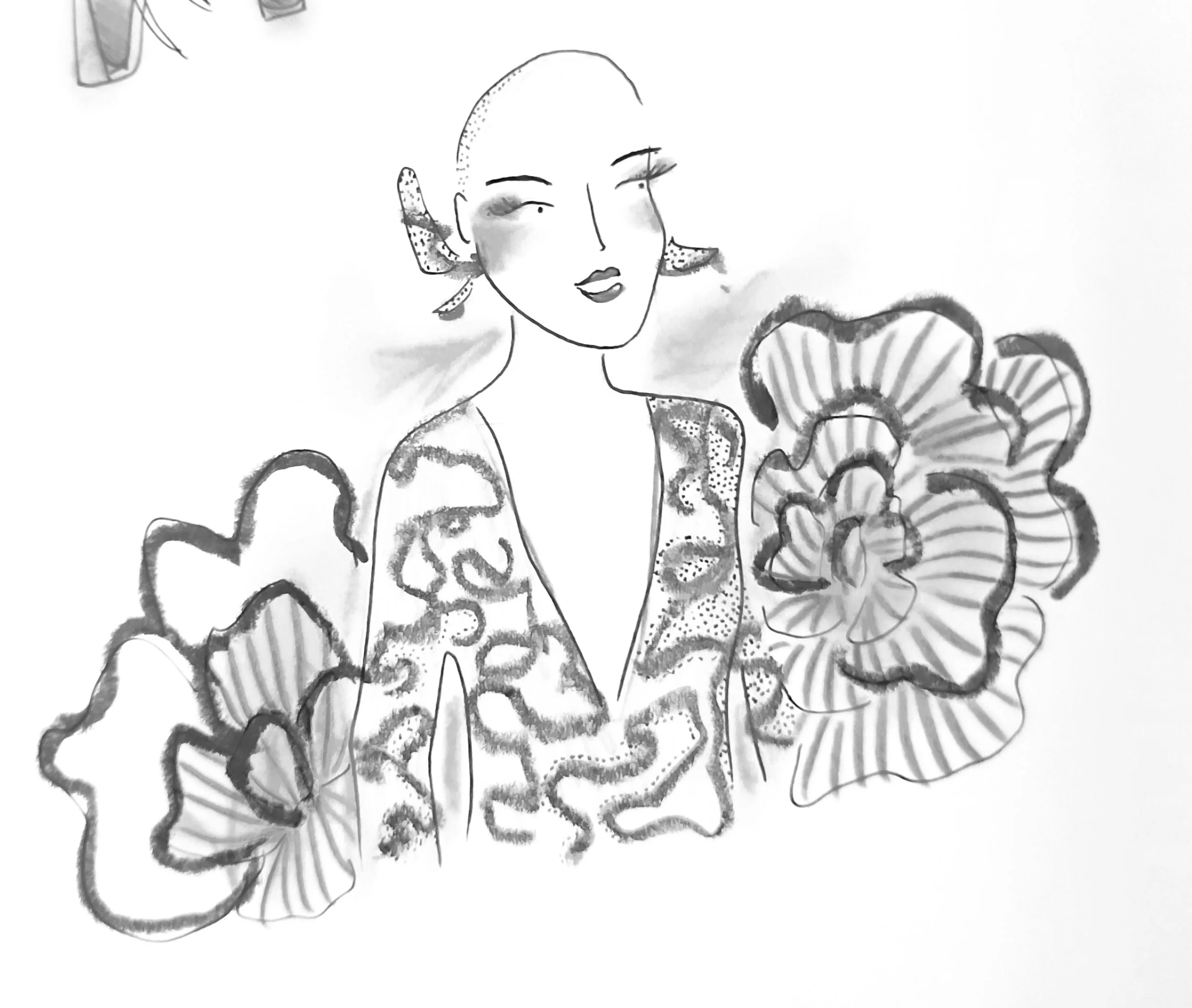 Fashion Illustration: By Amarins Bokma. 2025