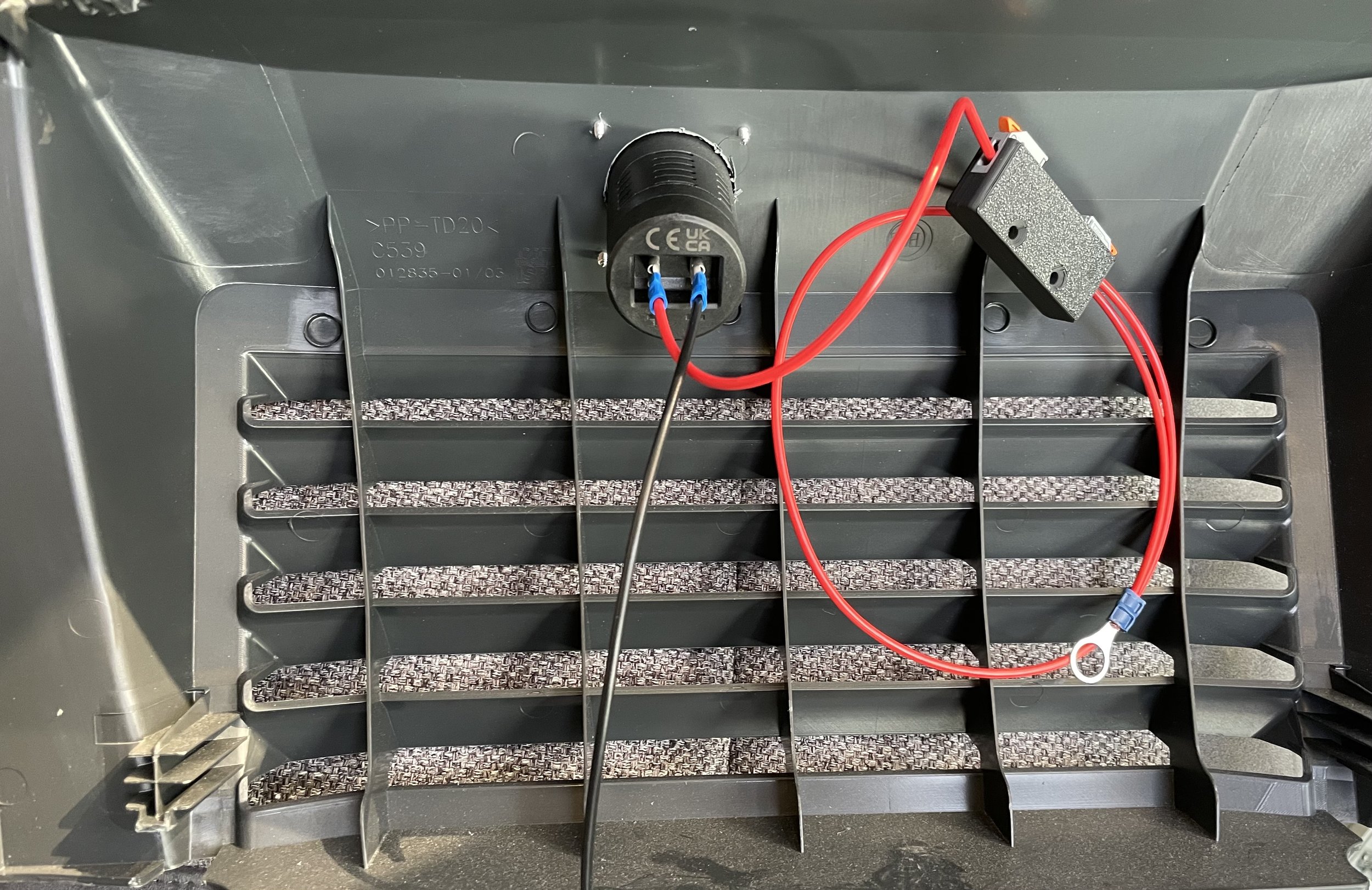 Installing our first 100W USB-C outlet in the van