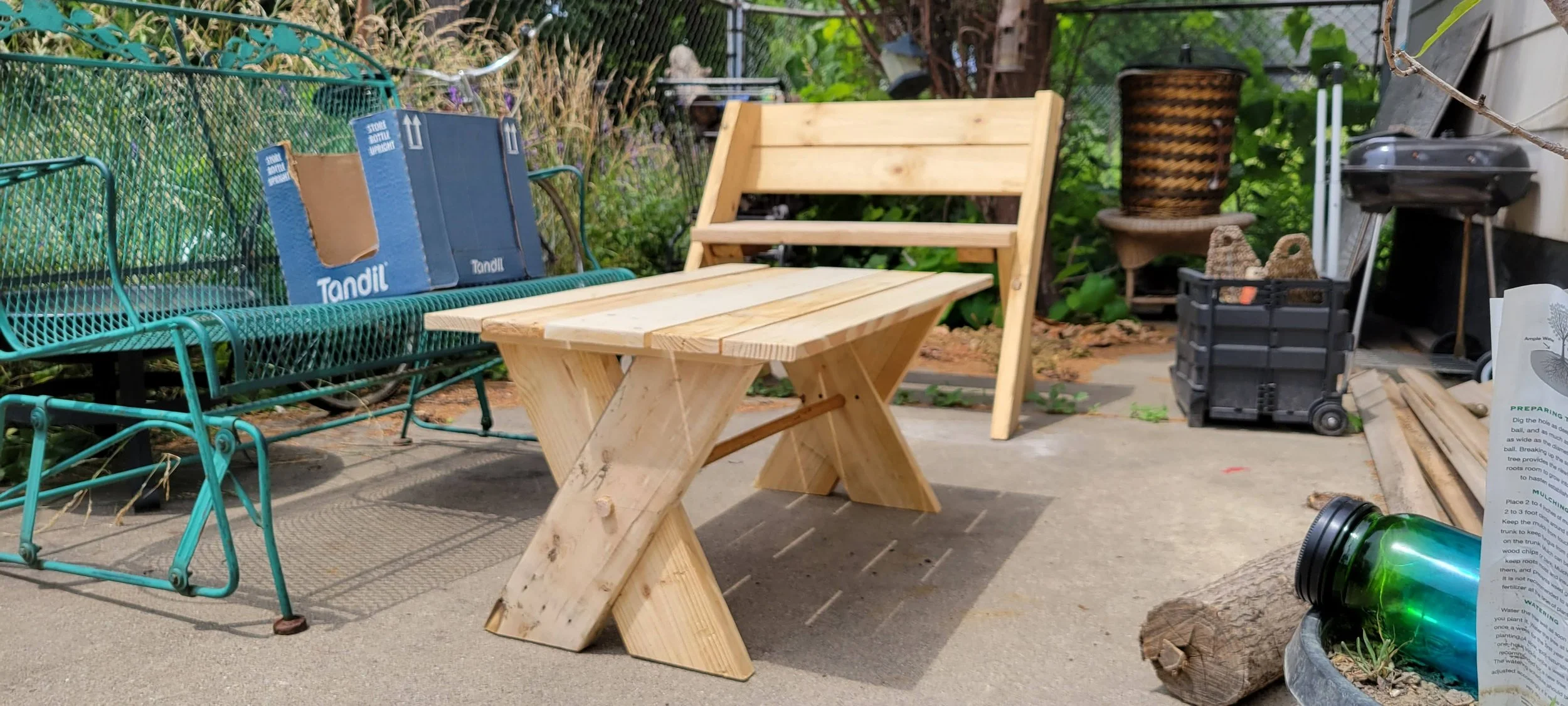 Pocket Park Bench ($45) Porch Table ($60) 