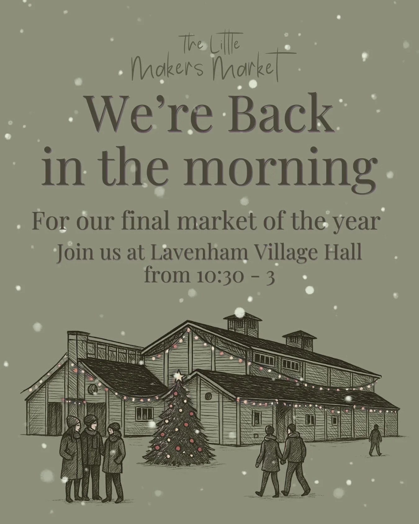 A lovely day with lovely people 🥰✨
But don&rsquo;t worry if you missed us today&hellip; we&rsquo;re back tomorrow for our final market of the year!

Find us in Lavenham Village Hall
🗓 Saturday 7th December
⏰ 10:30&ndash;3

#SupportSmallBusiness #Sh