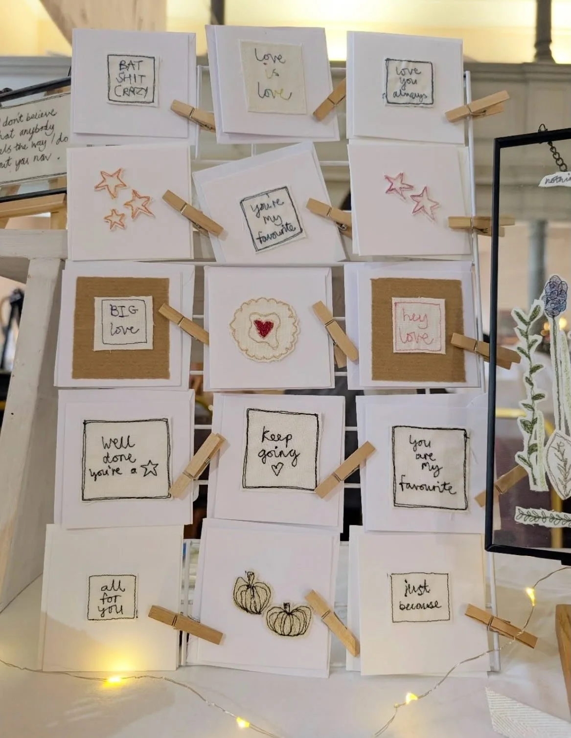 She&rsquo;s back!! 🪡

The wonderful @anniehoneystitches returns on Saturday 7th March at the Unitarian Meeting House with her beautiful collection of freehand machine-stitched embroidery cards, decorations &amp; wall art, perfect for any occasion (i