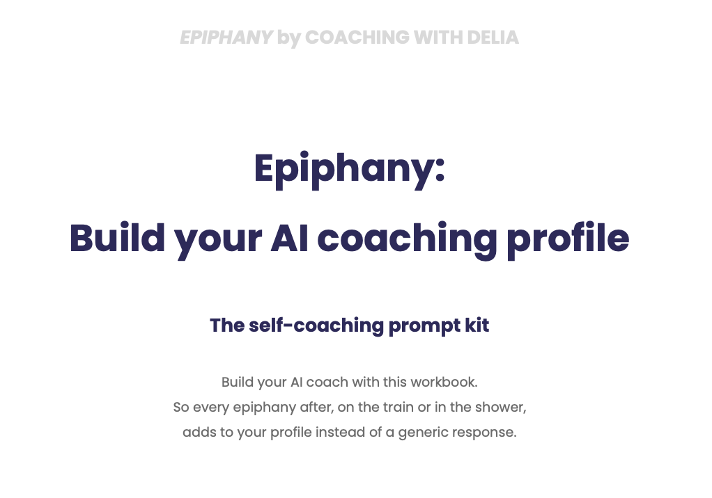 Epiphany: Build your own  AI Coach