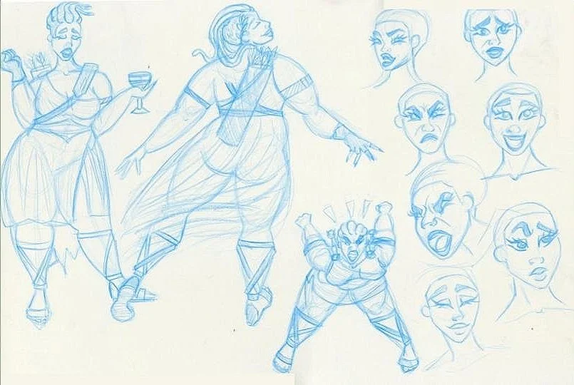 Medusa story project sketches/Euryale