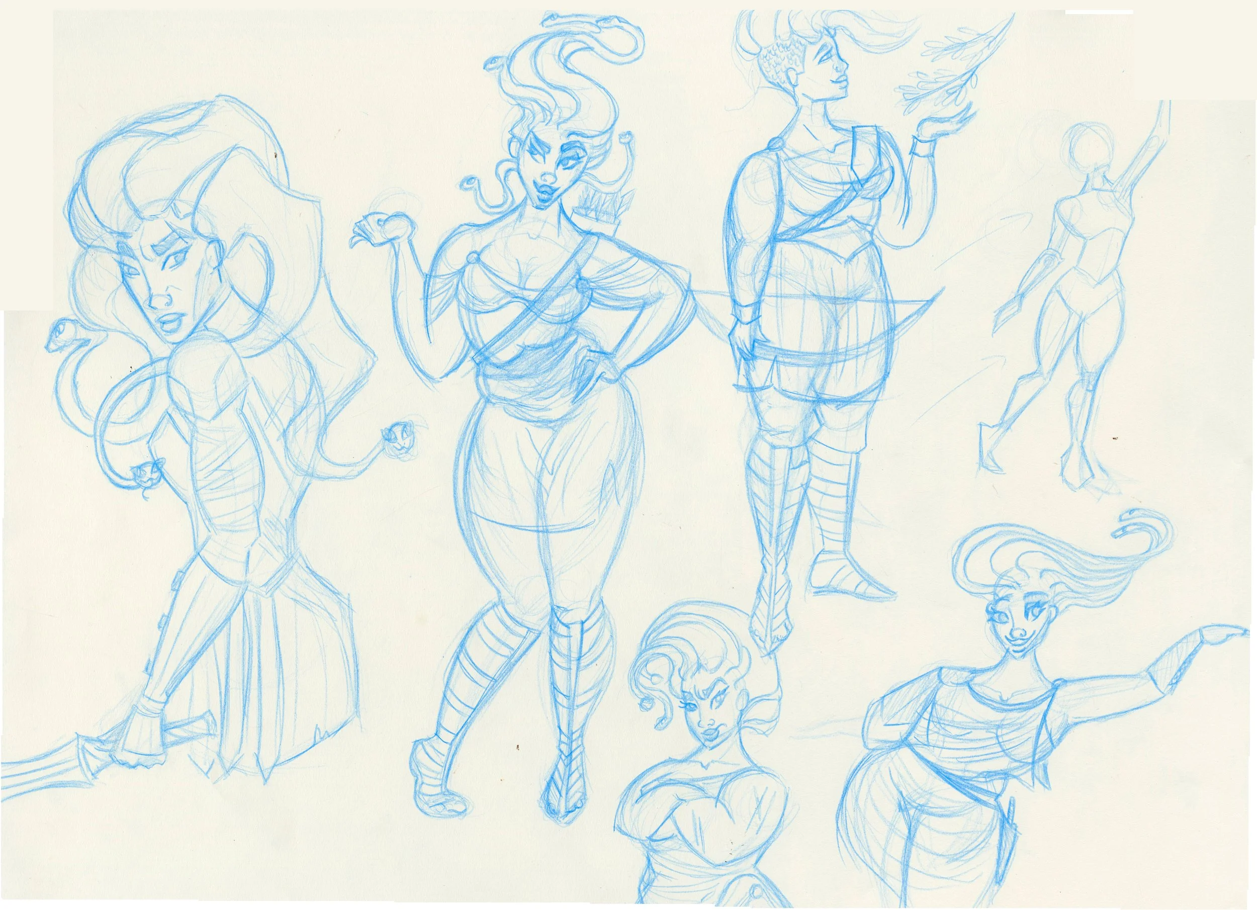 Medusa story project sketches/Euryale