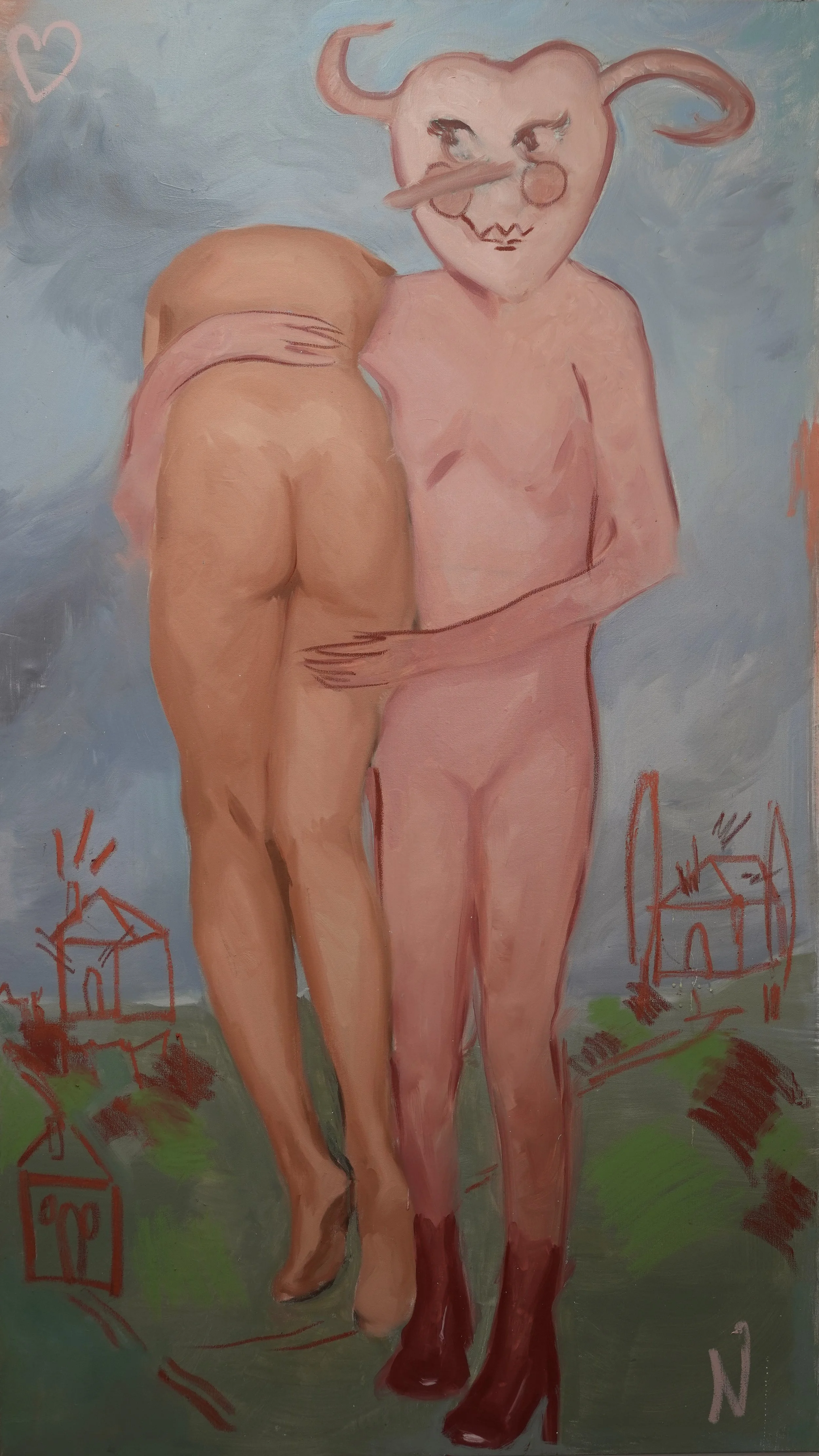 Love and Death
2025
oil on canvas
170 x 50
