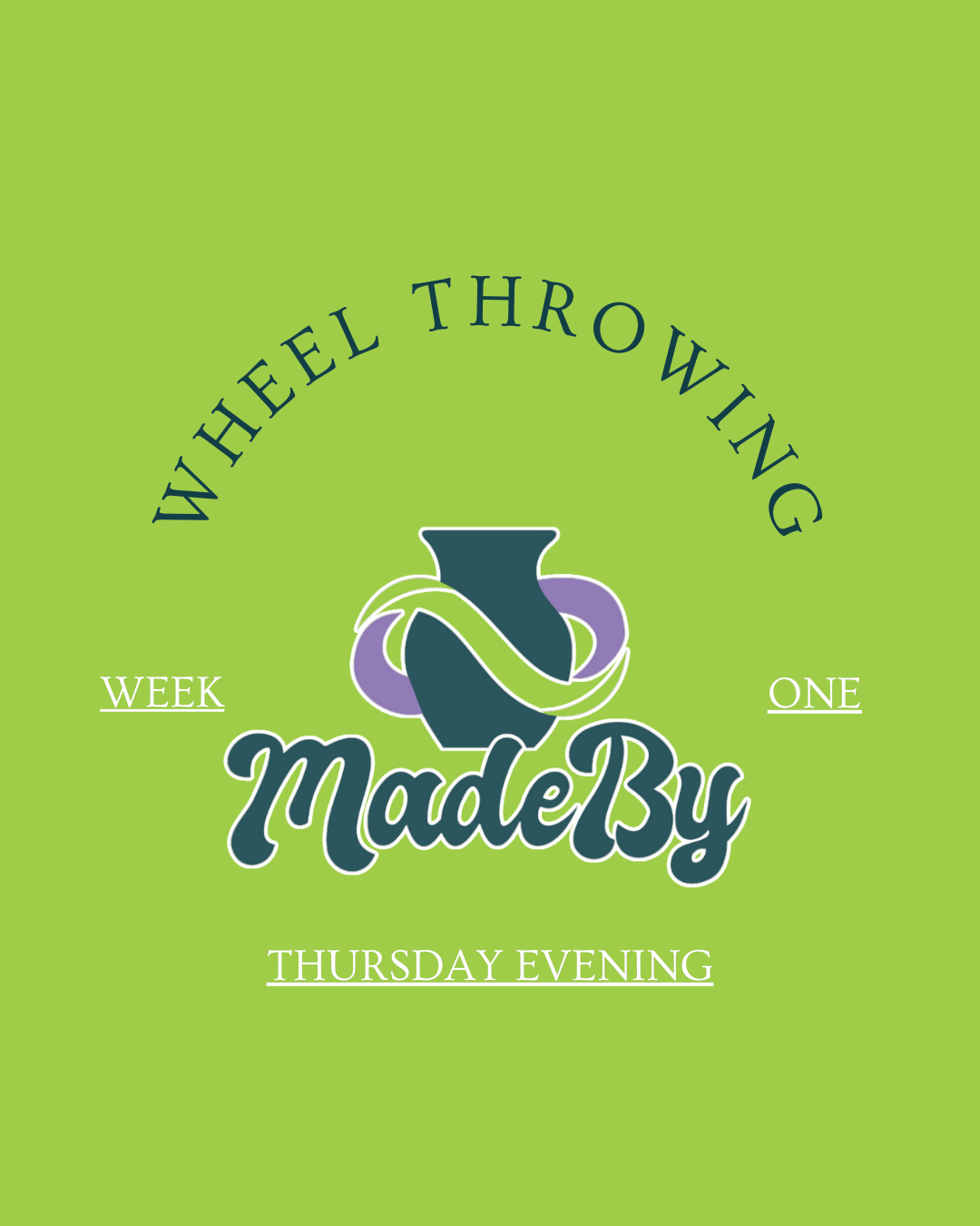 Thursday Evening Adult Pottery Course: First Session