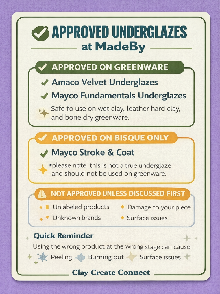 Approved Underglaze List