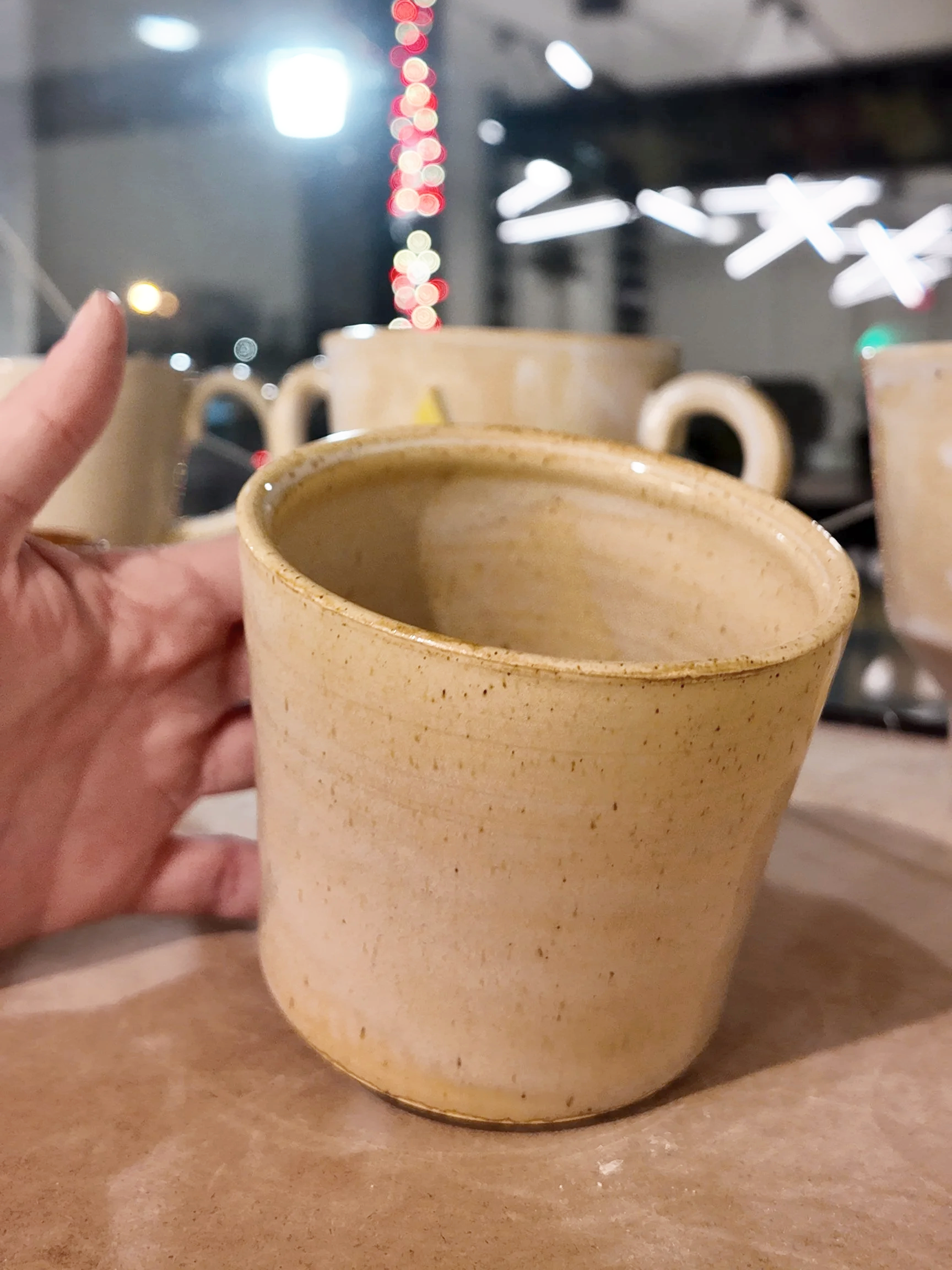Tan & Blush Peach Tumbler
