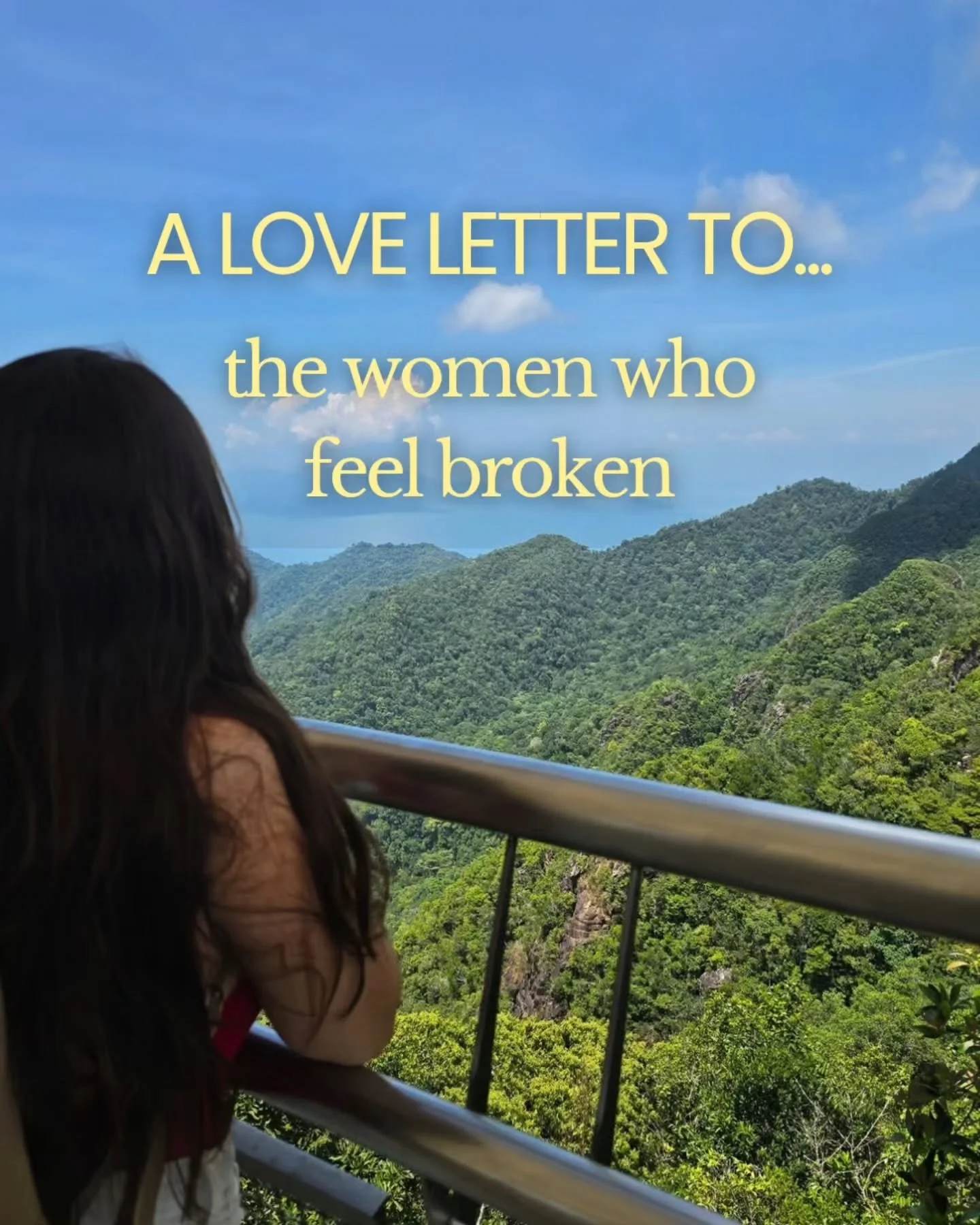 If you're tired of always doubting yourself.

Feeling broken, alone and exhausted from pretending that everything is ok.

This is for you 💛

It's ok to let your guard down.

To allow people to see your imperfections, and love you anyway.

And most i