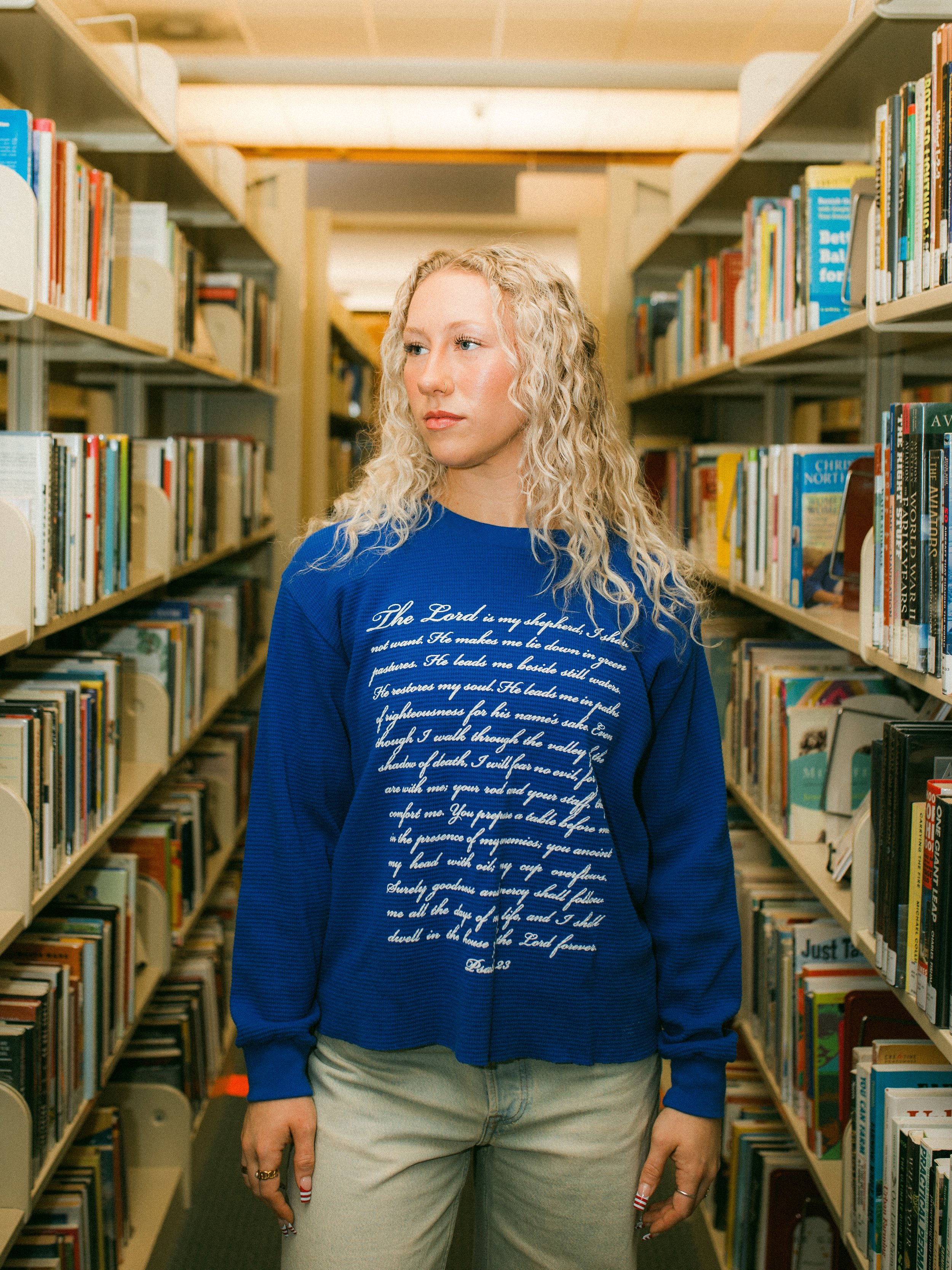 'Psalm 23' Thermal - Cobalt