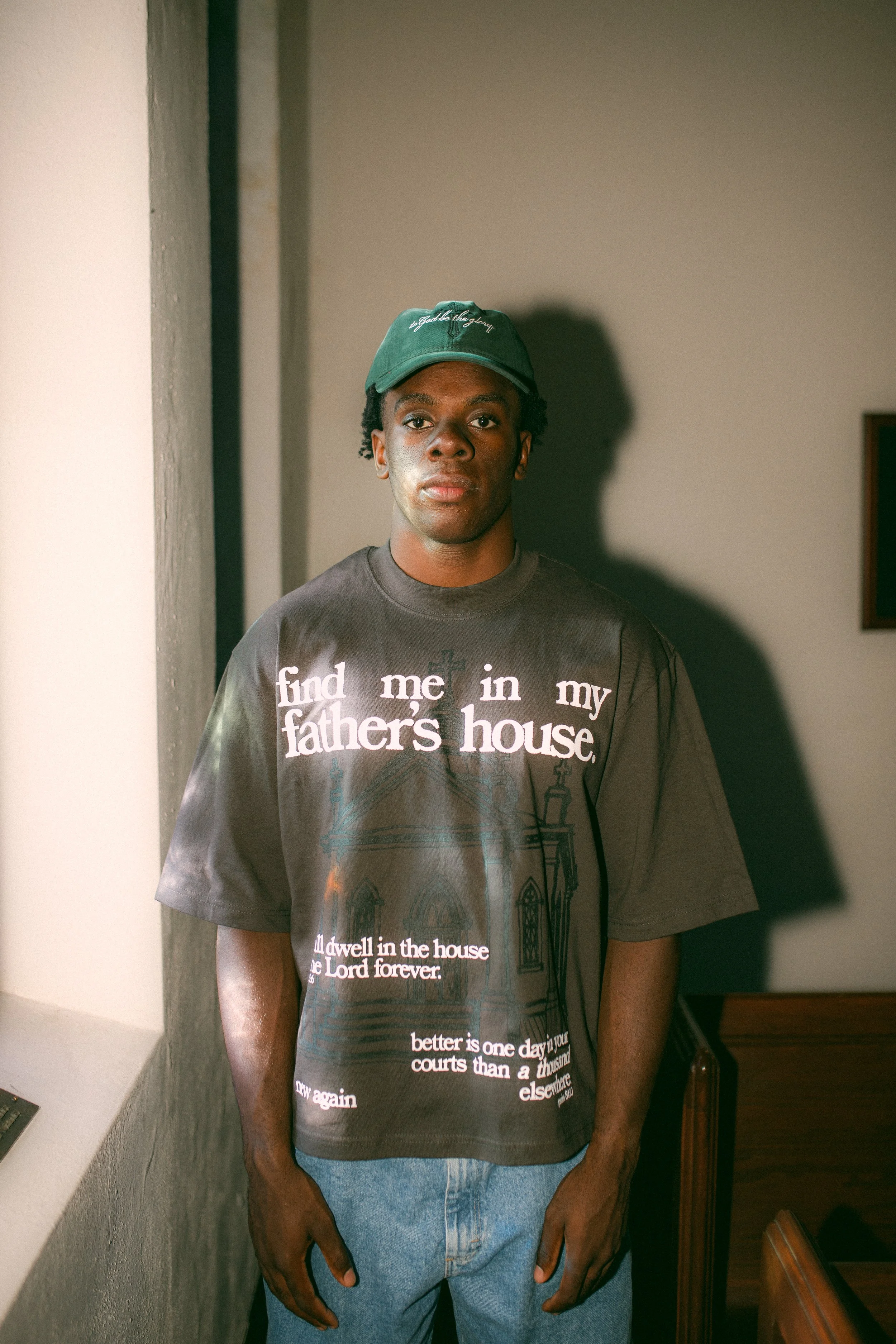 'Father's House' Tee - Charcoal