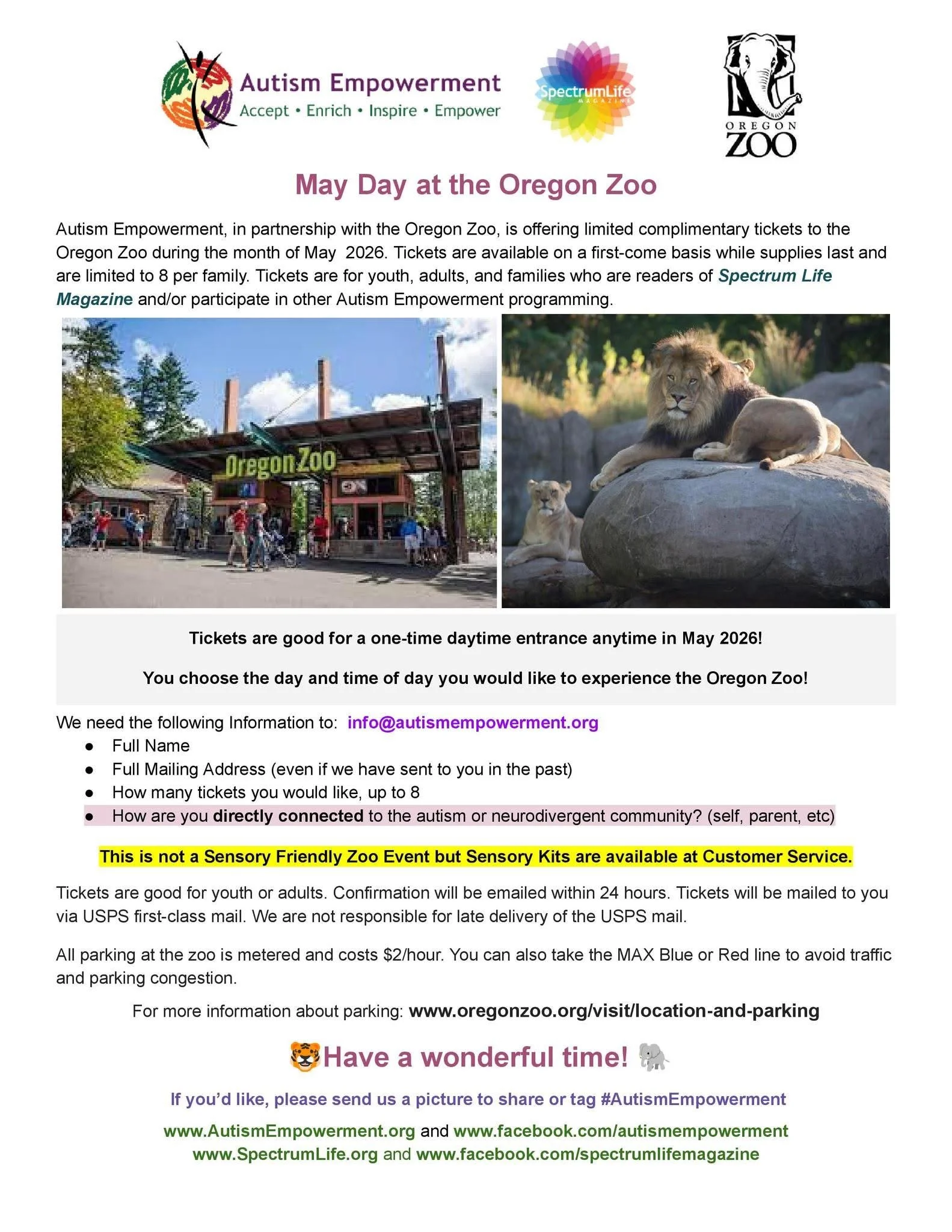 May Day at the Oregon Zoo