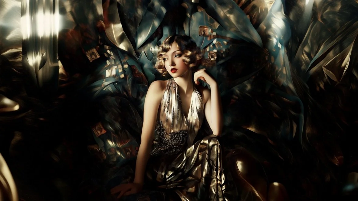 1920s Reimagined: Łempicka's Vision in Hyper-Real Fashion